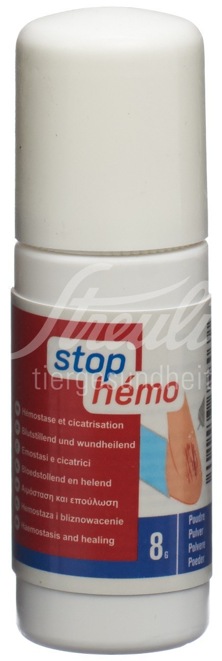 Stop Hémo Puder hämostatisch steril Flakon wiederverschliessbar 8 g