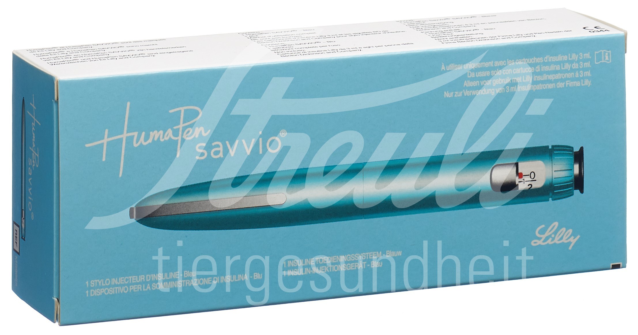 HumaPen Savvio Pen für Insulin-Injektionen blau