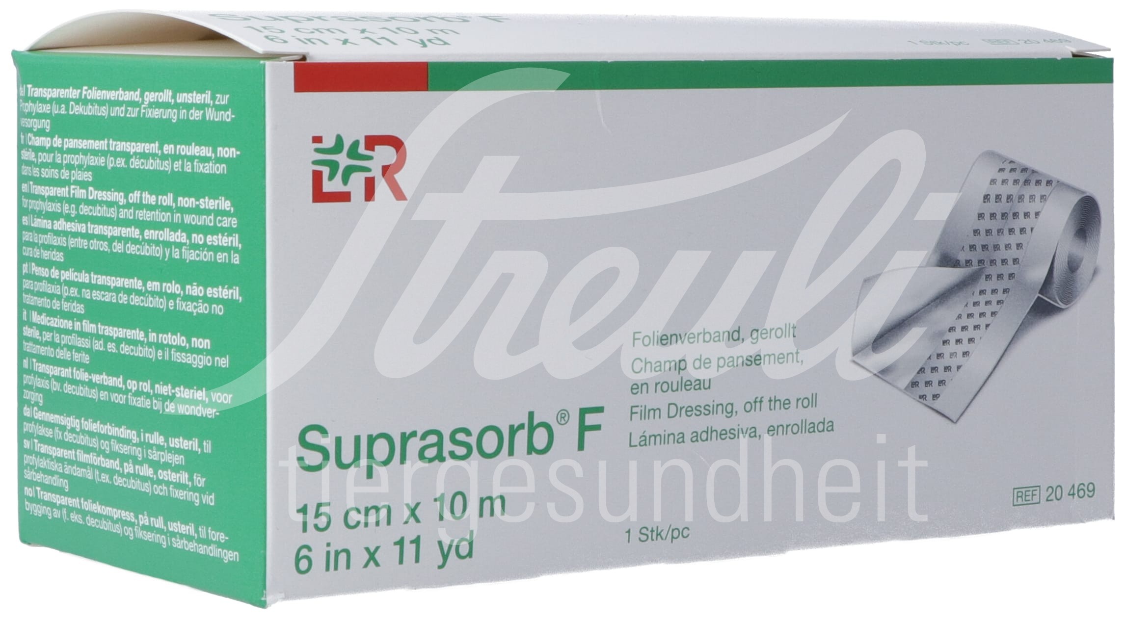 Suprasorb F Folien Verband 15cmx10m unsteril Rolle