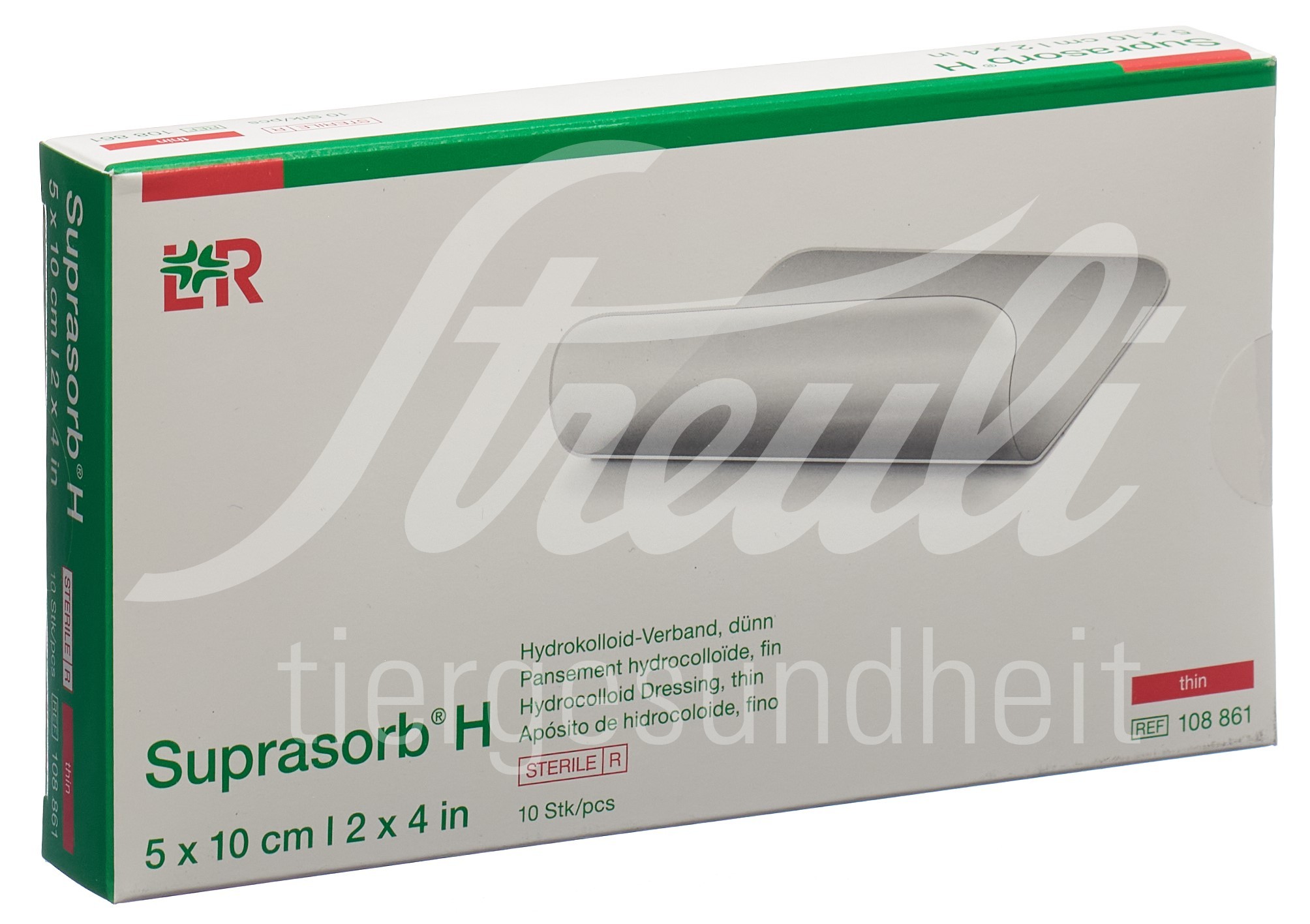 Suprasorb H Dünn 5x10cm 10 Stk