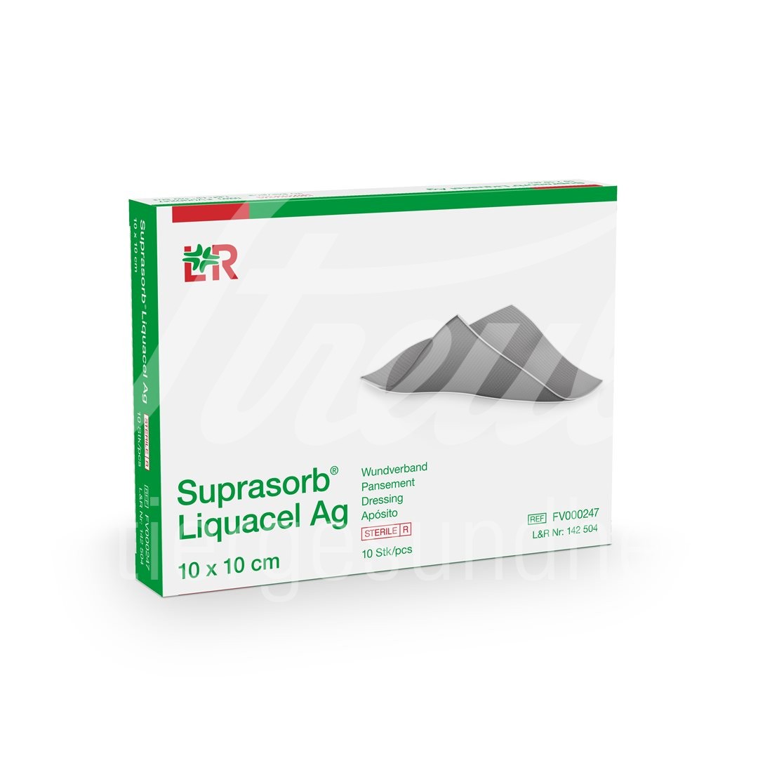 Suprasorb Liquacel Ag 10x10cm 10 Stk