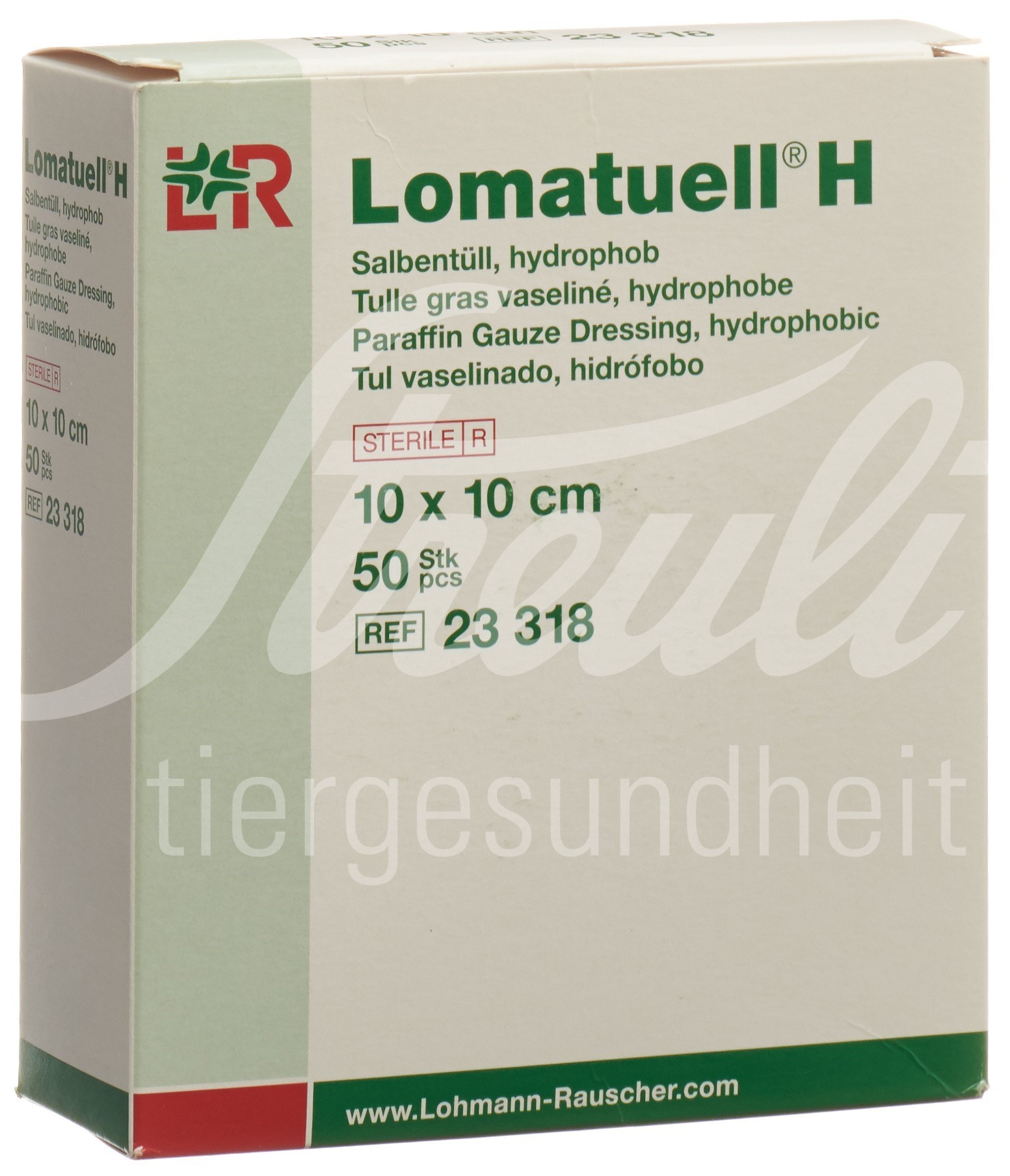 Lomatuell H Salbentüll 10x10cm steril 50 Stk