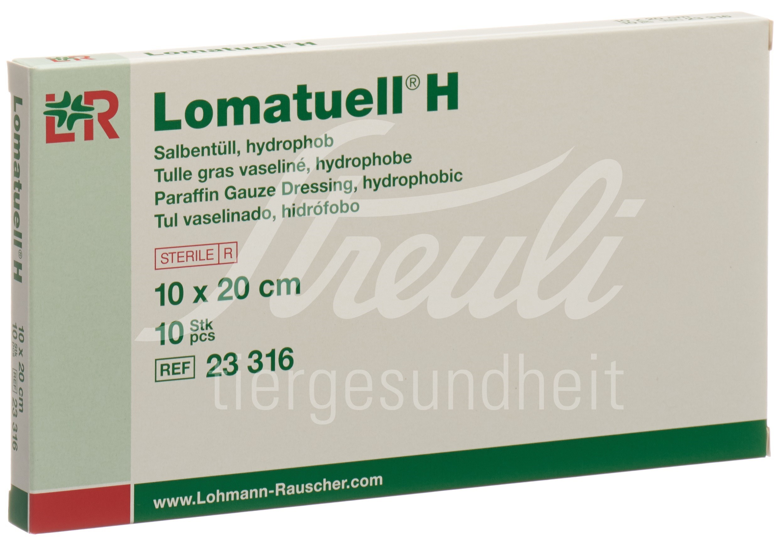 Lomatuell H Salbentüll 10x20cm steril 10 Stk