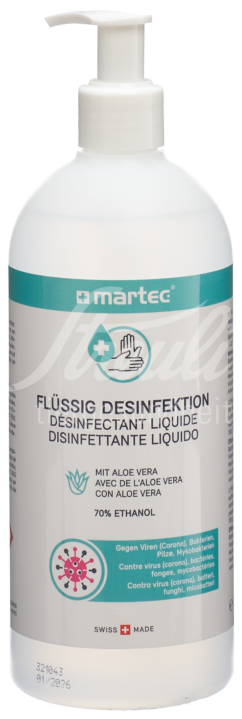 martec Desinfektion flüssig mit Aloe vera Fl 500 ml