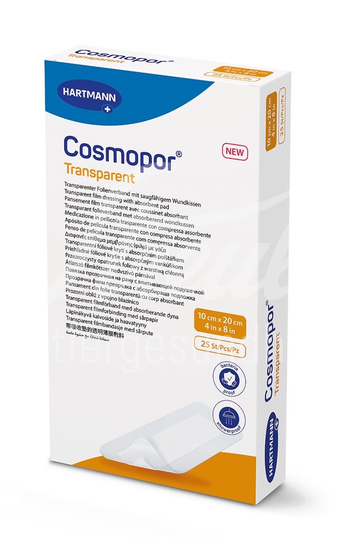 Cosmopor transparent 10x20cm steril 25 Stk