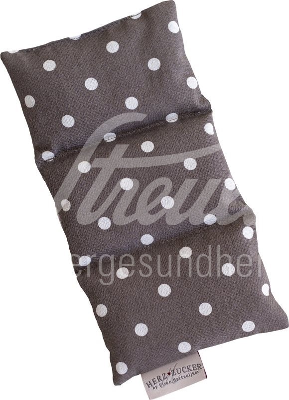 HERZZUCKER Traubenkernkissen 18x10cm Baby beige Punkte