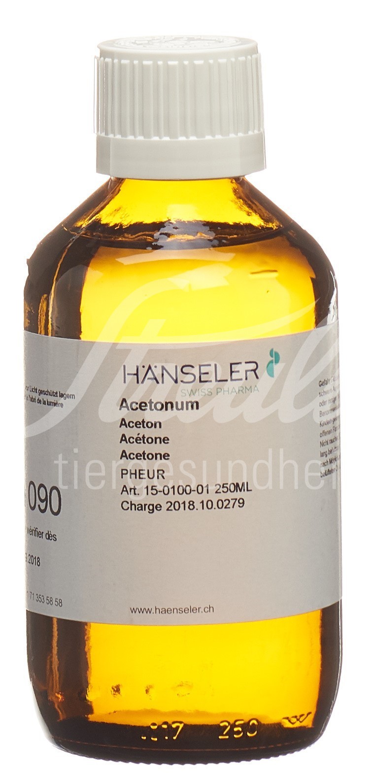 Hänseler Acetonum PhEur 250 ml