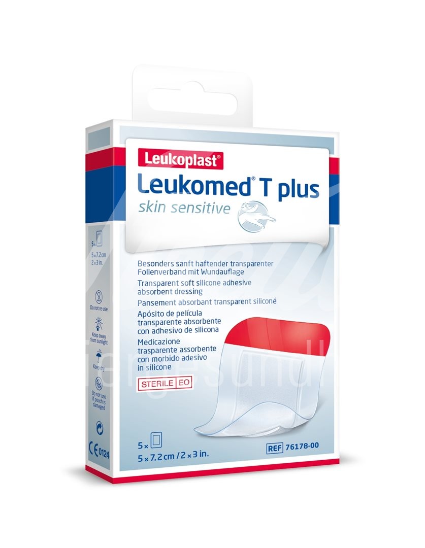 Leukomed T plus skin sensitive 5x7.2cm 5 Stk