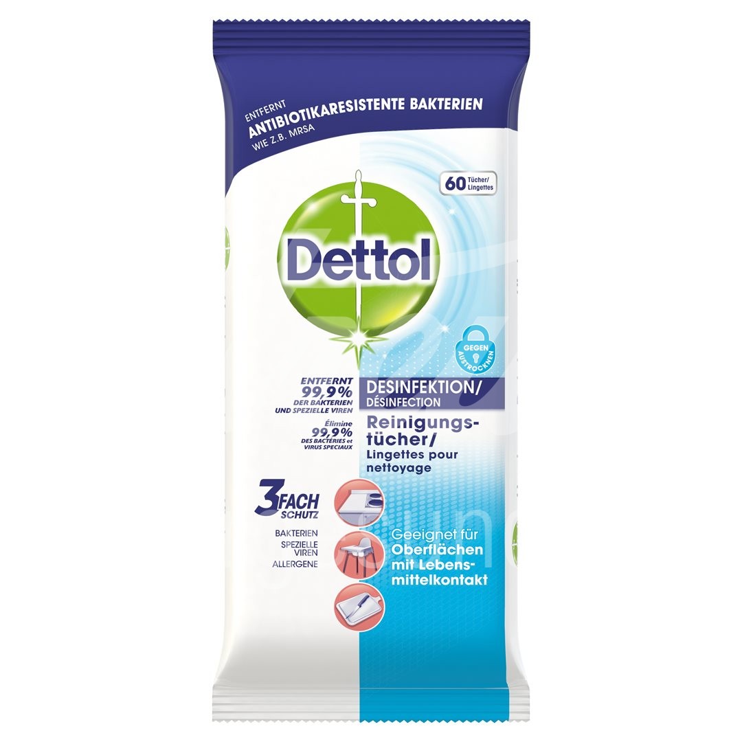 Dettol Desinfektions Reinigungtücher 60 Stk