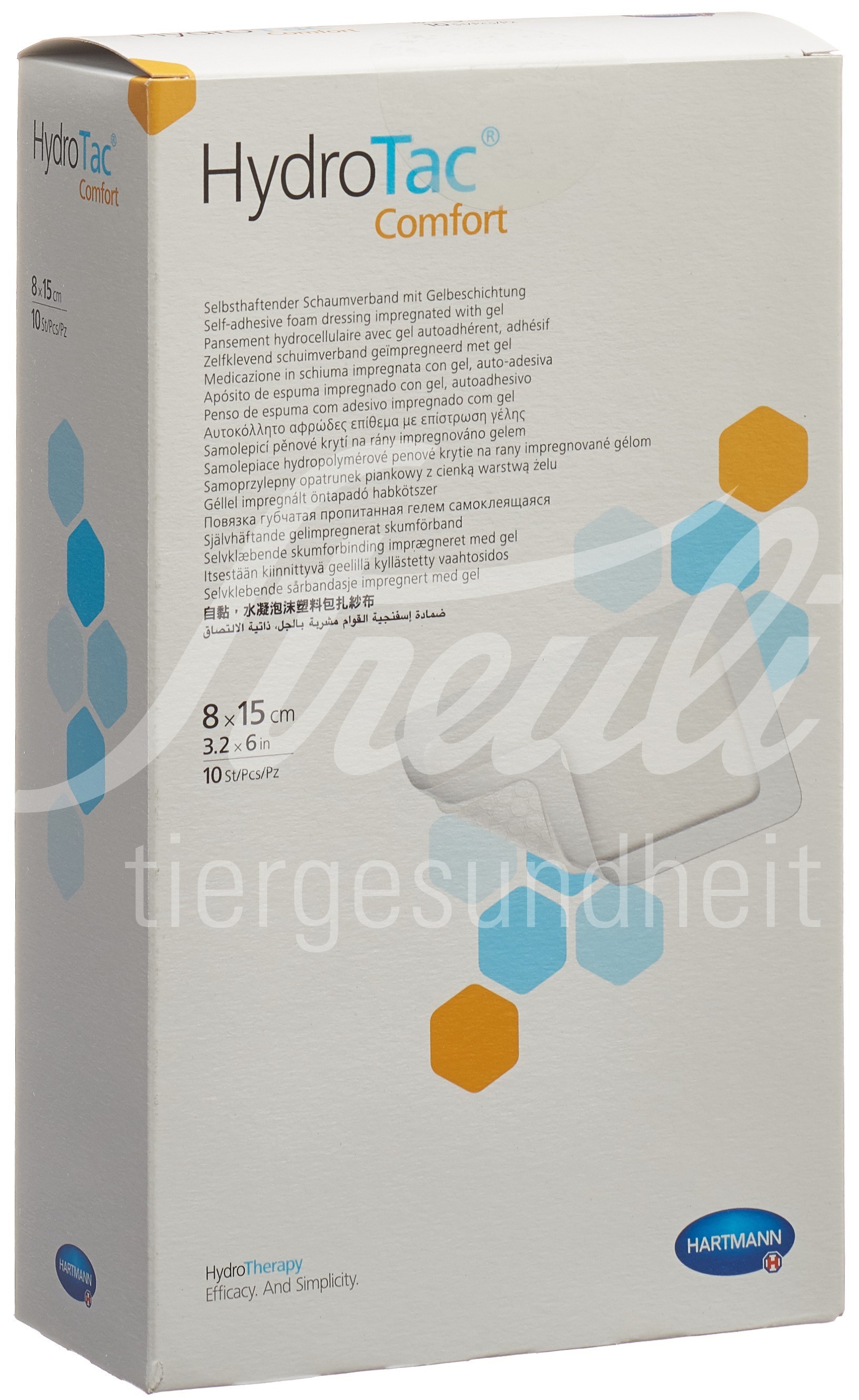 HydroTac Comfort Wundverband 8x15cm steril 10 Stk