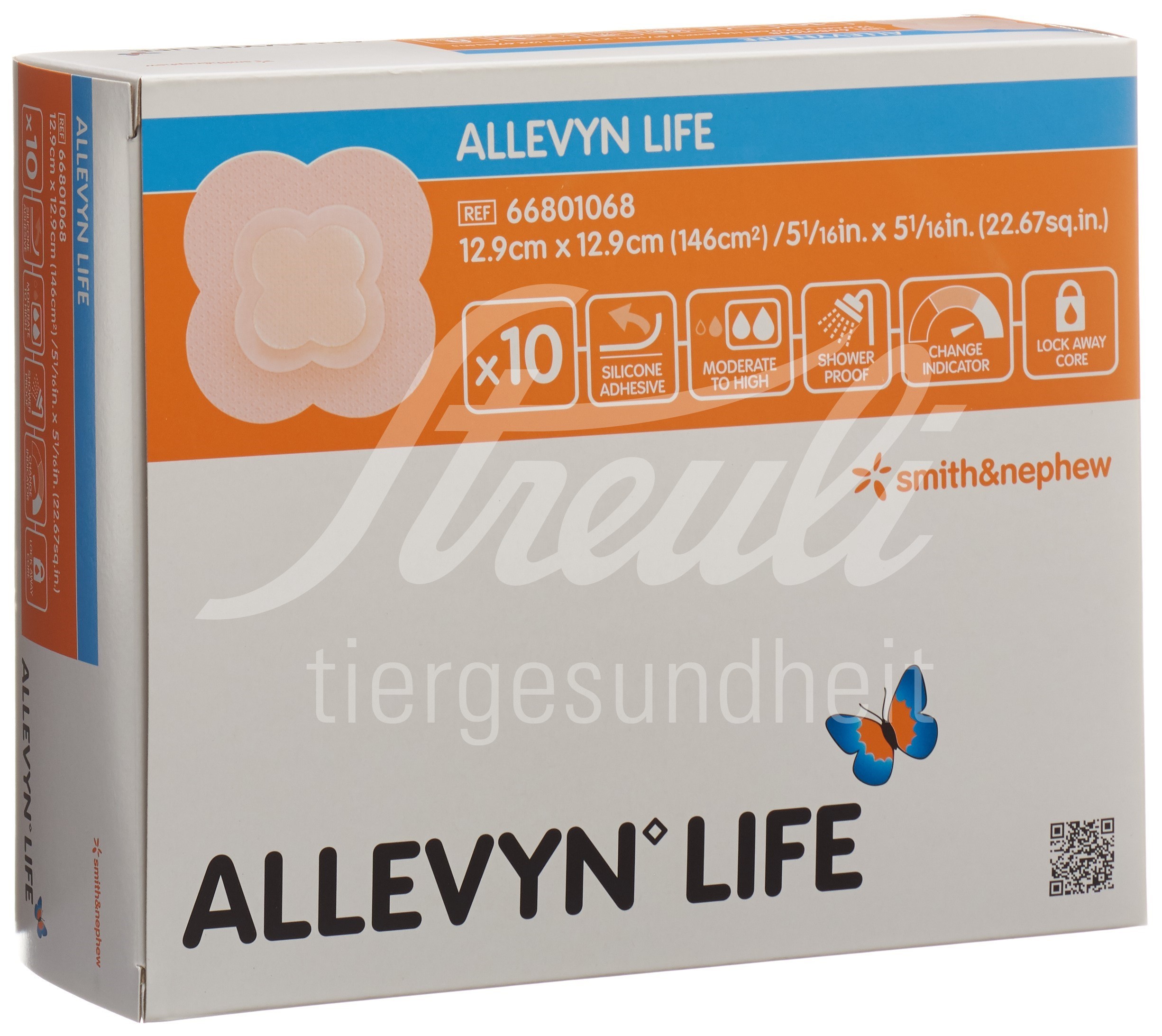 Allevyn Life Silikon-Schaumverband 12.9x12.9cm 10 Stk