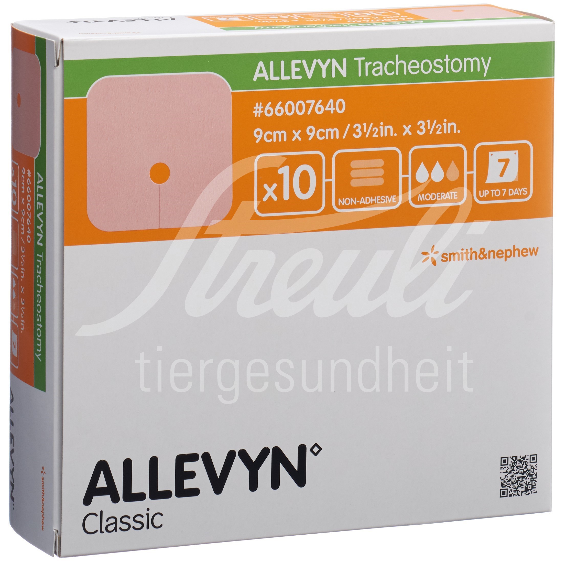 Allevyn Tracheostomy Wundverband 9x9cm Btl 10 Stk