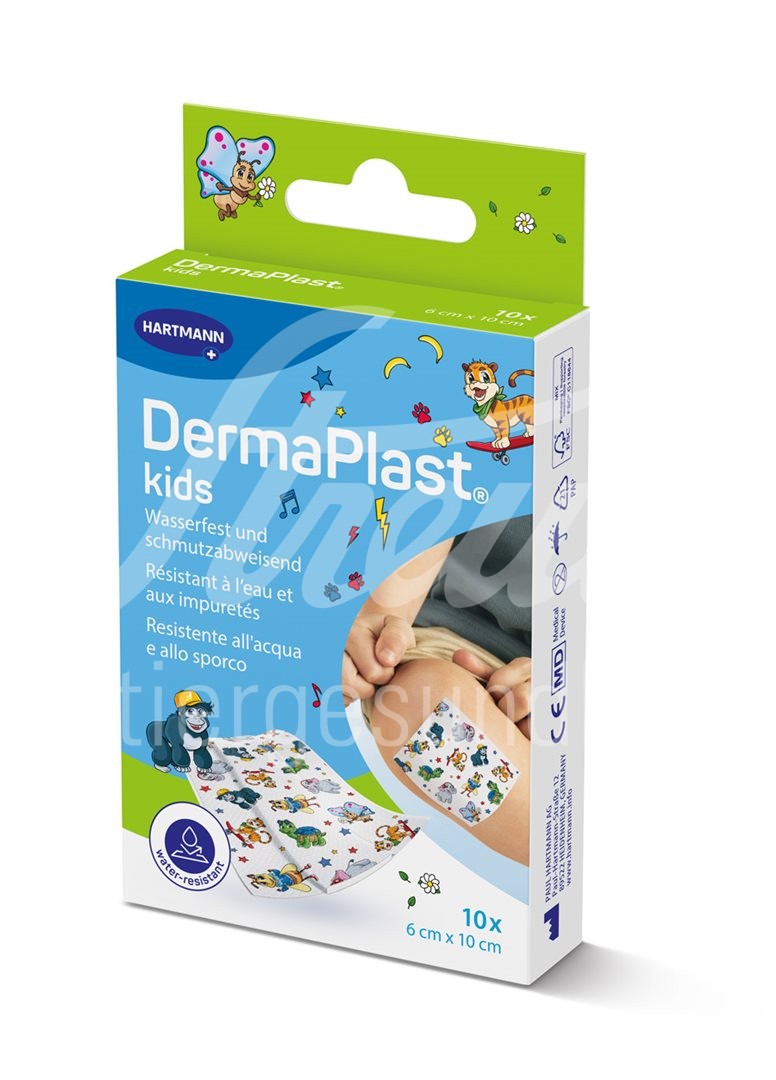 DermaPlast Kids Schnellverband 6x10cm Plastik 10 Stk