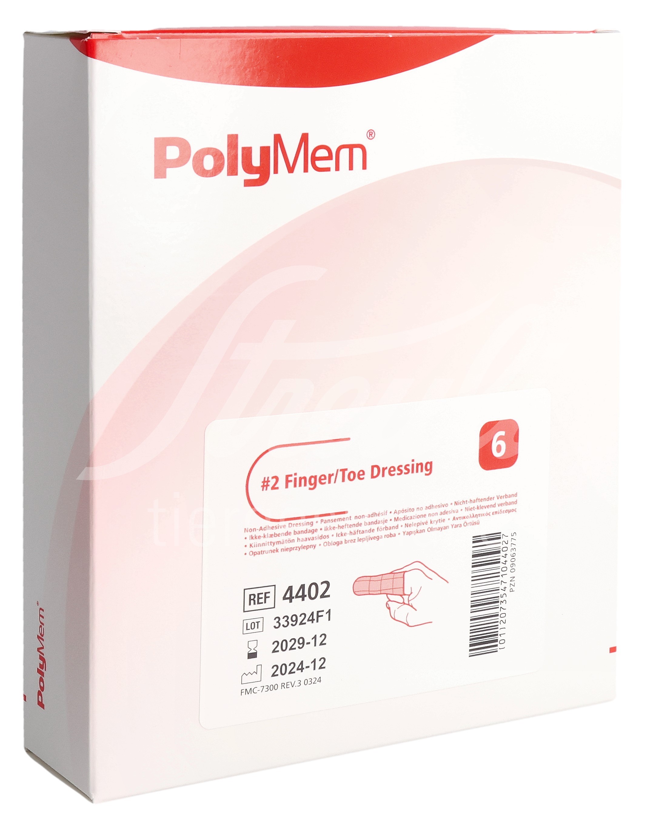 PolyMem Finger/Toe Dressing M 6 Stk