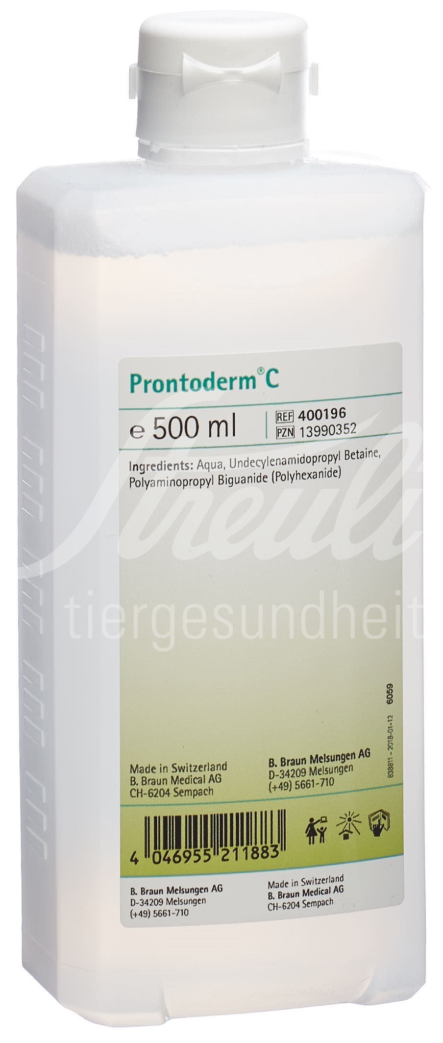 Prontoderm C Lös Ovalfl 500 ml