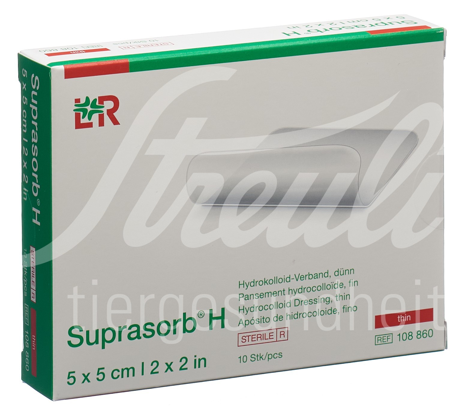 Suprasorb H Dünn 5x5cm 10 Stk