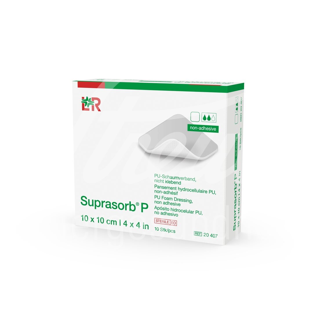 Suprasorb P Schaumverband 10x10cm n klebebend 10 Stk