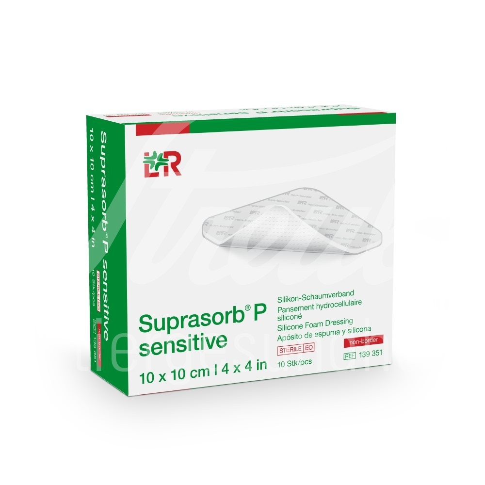 Suprasorb P sensitive non-border 10x10cm 10 Stk