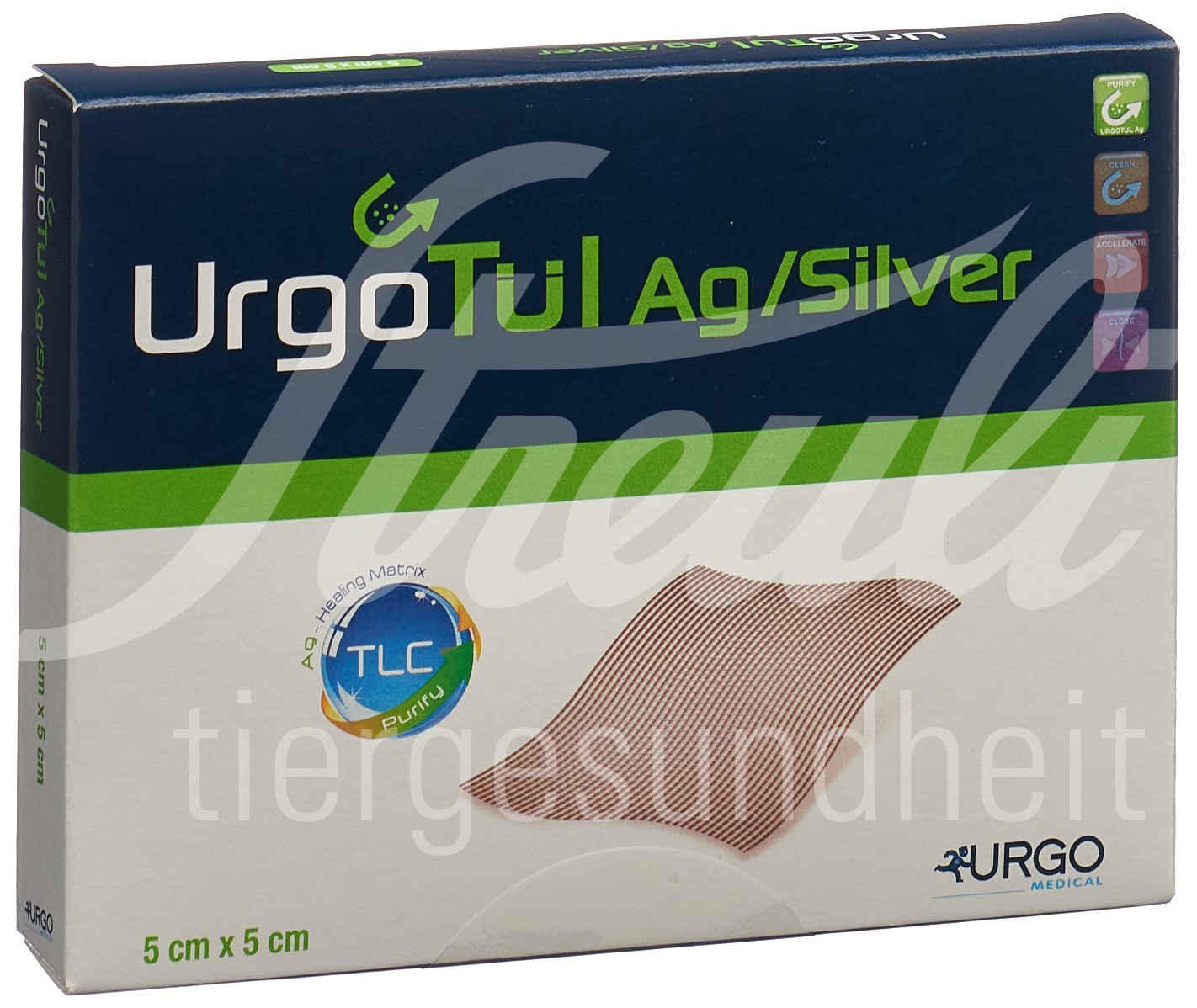 Urgotül Silver Wundauflage 5x5cm 10 Stk