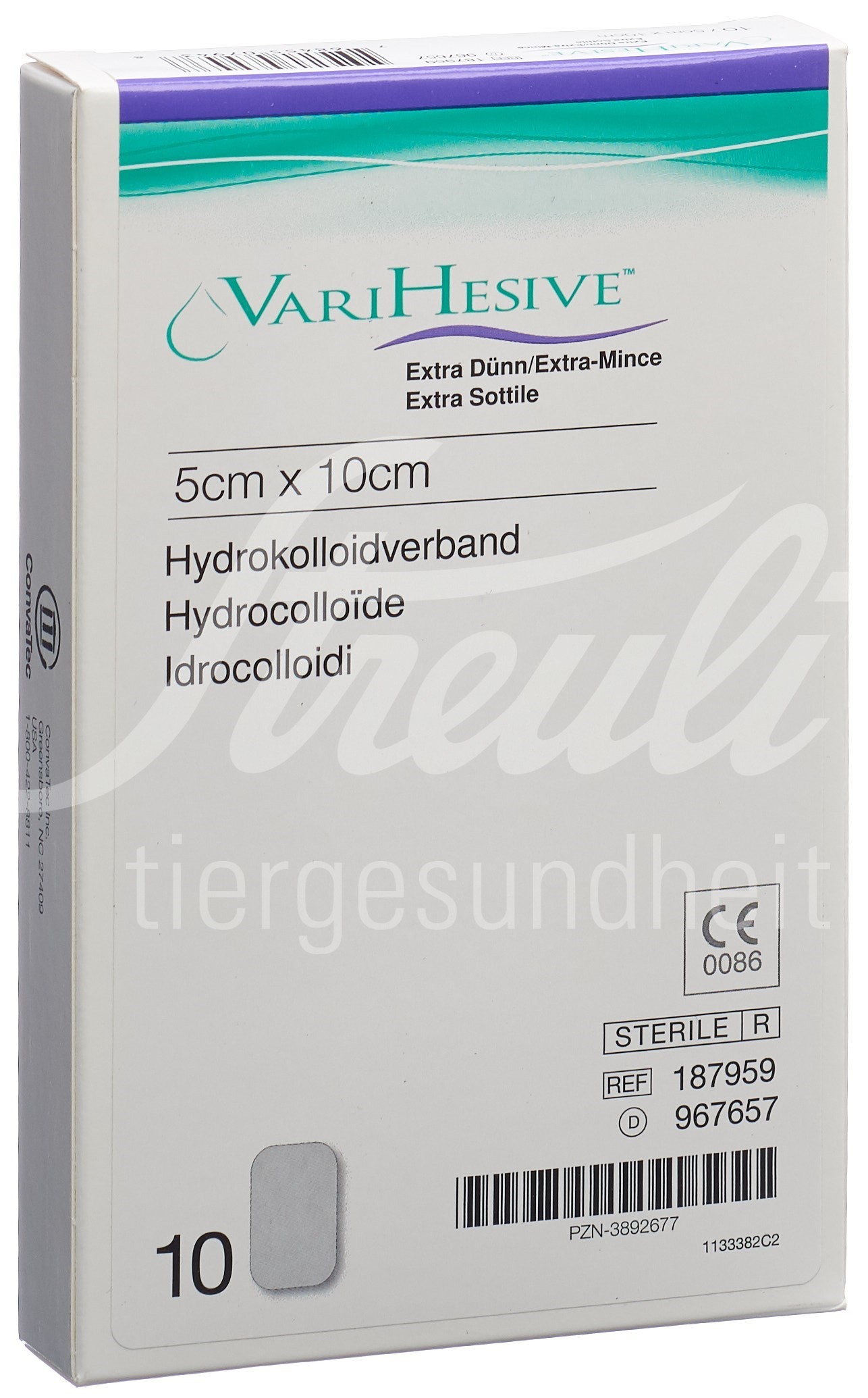VARIHESIVE Verband 5x10cm extra dünn 10 Stk