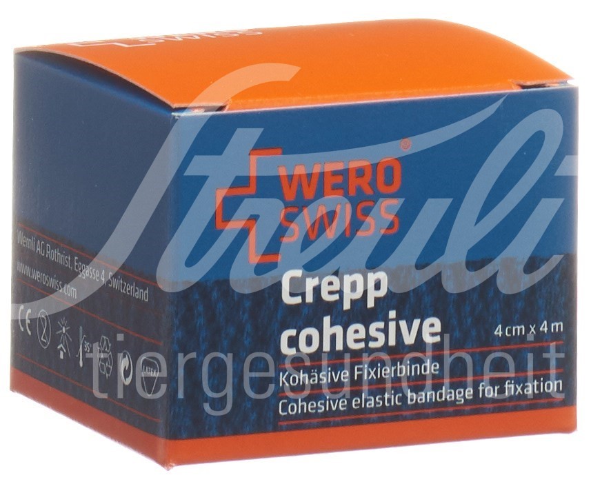 WERO SWISS Lux K-10 Elastische Fixierbinde 4mx4cm weiss