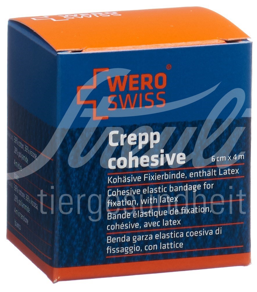 WERO SWISS Lux K-10 Elastische Fixierbinde 4mx6cm weiss