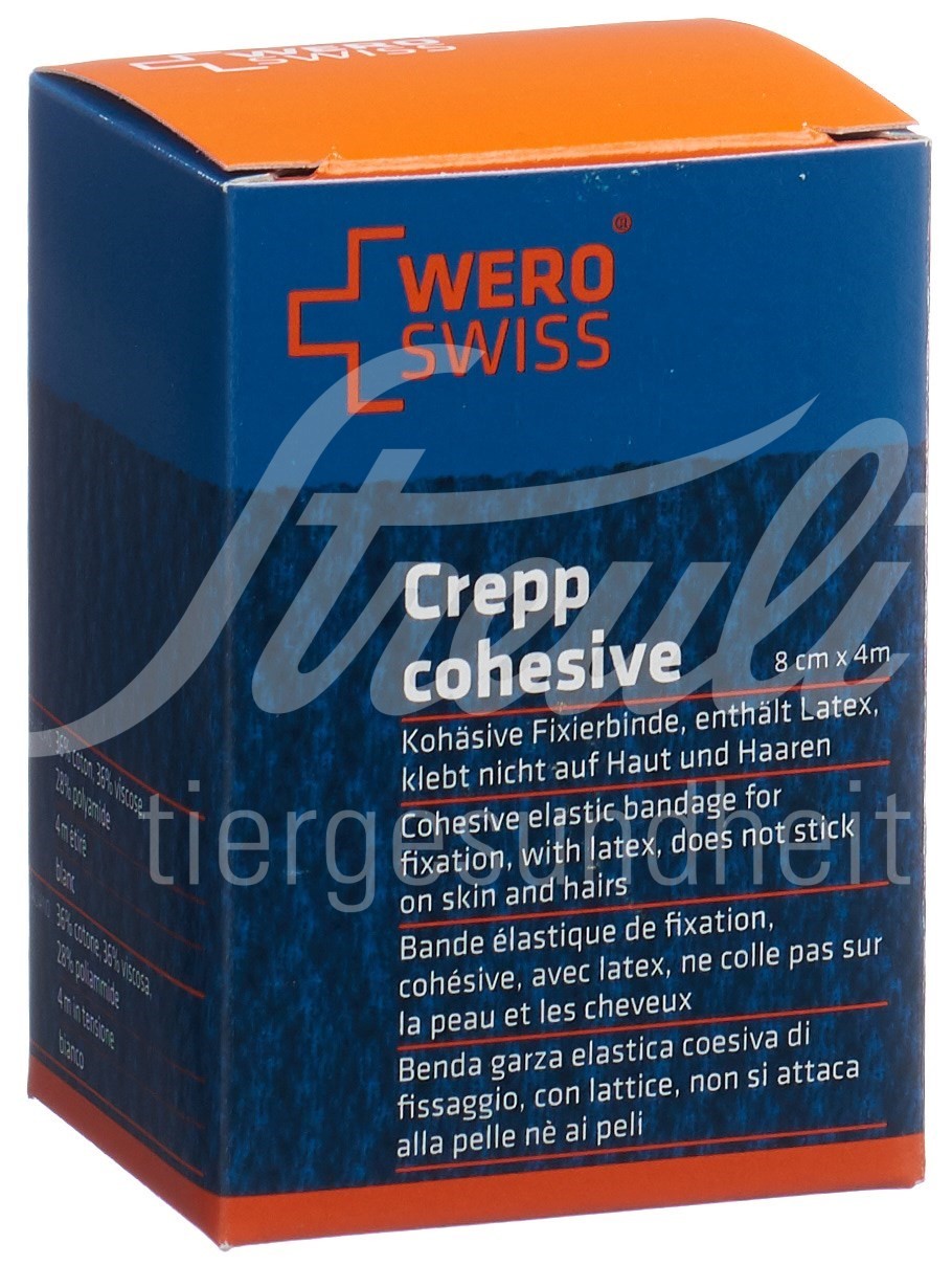 WERO SWISS Lux K-10 Elastische Fixierbinde 4mx8cm weiss
