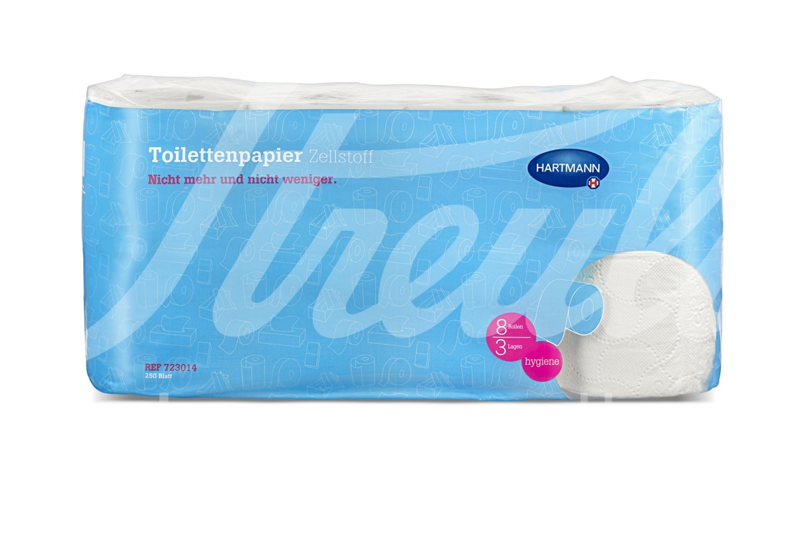 IVF WC-Papier Zellstoff 3-lagig 250 Blatt Rolle 8 Stk