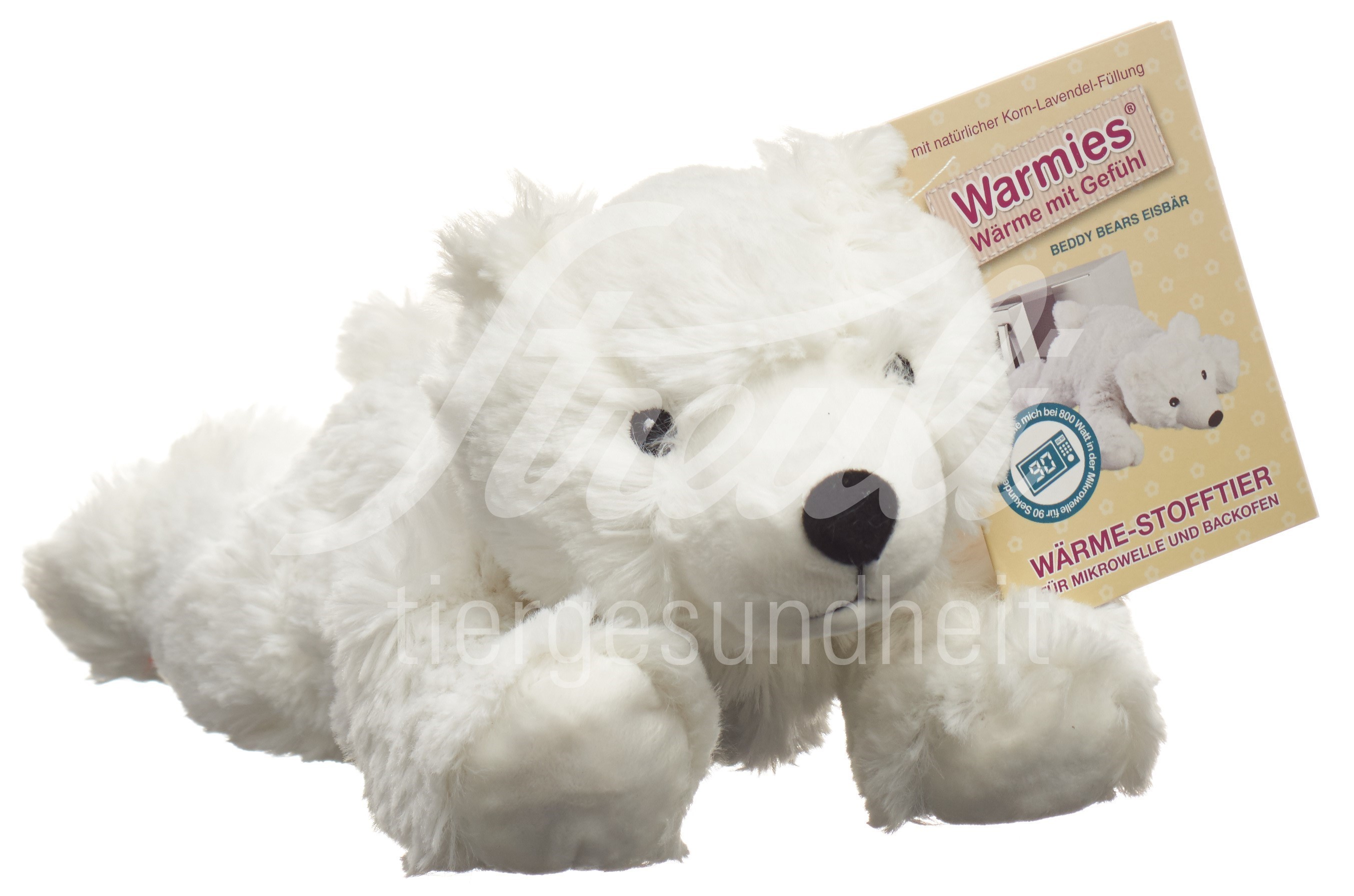 WARMIES Wärme-Stofftier Eisbär, Lavendel-Füllung, removable pack