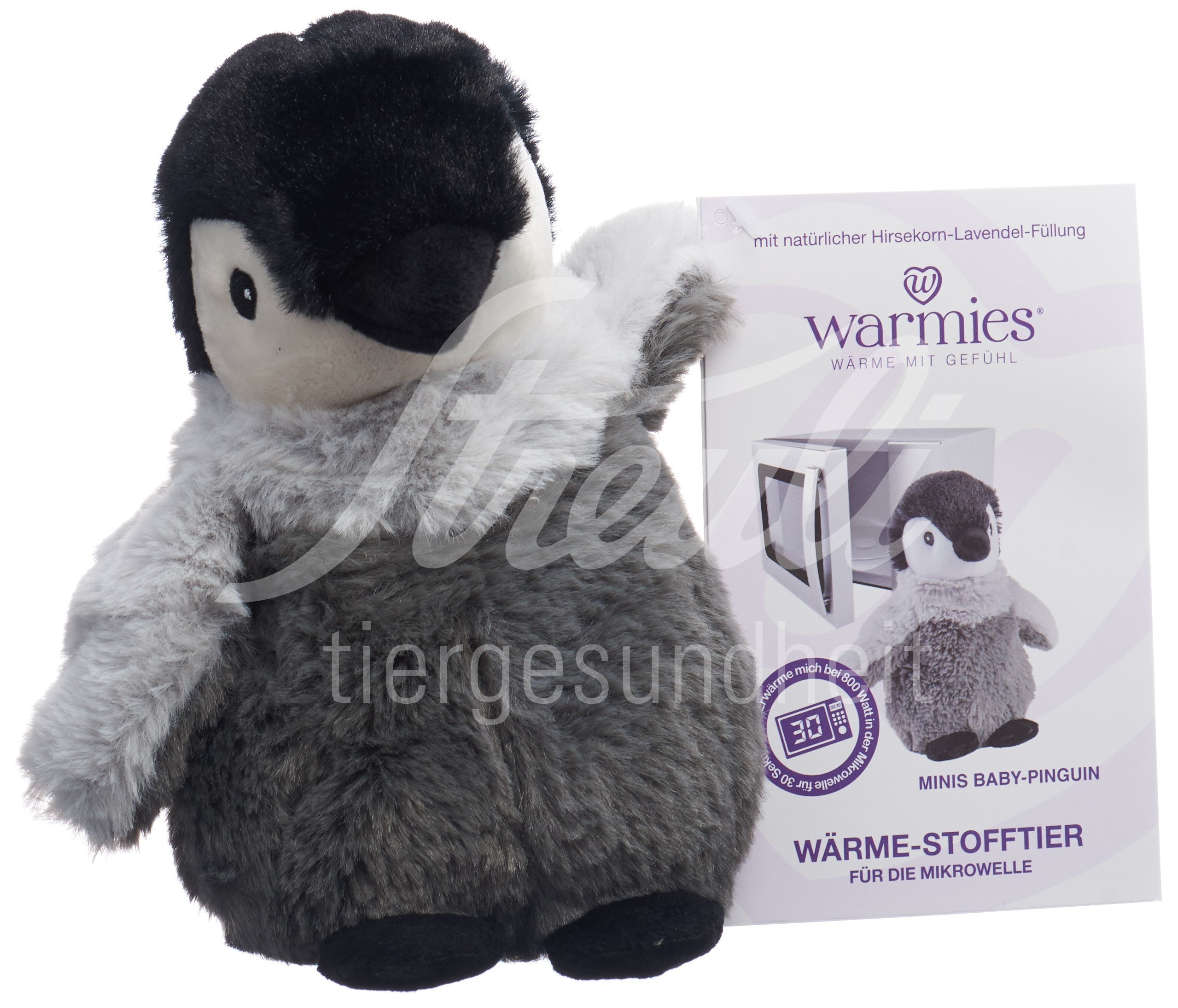 Warmies Minis Wärme-Stofftier Baby-Pinguin Lavendel-Füllung