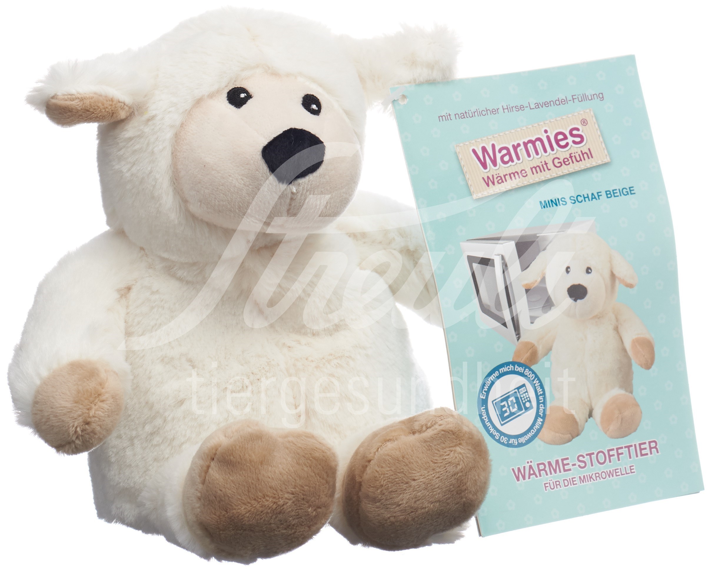 Warmies Minis Wärme-Stofftier Schaf beige