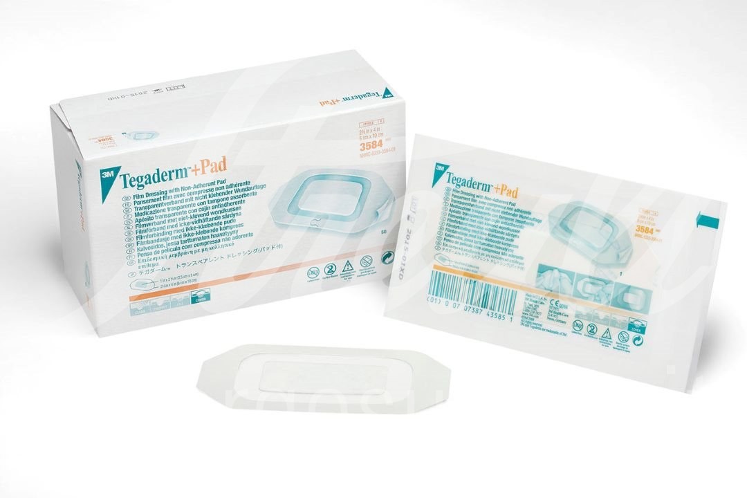 3M Tegaderm+Pad 6x10cm Wundkissen 2.5x6cm 50 Stk
