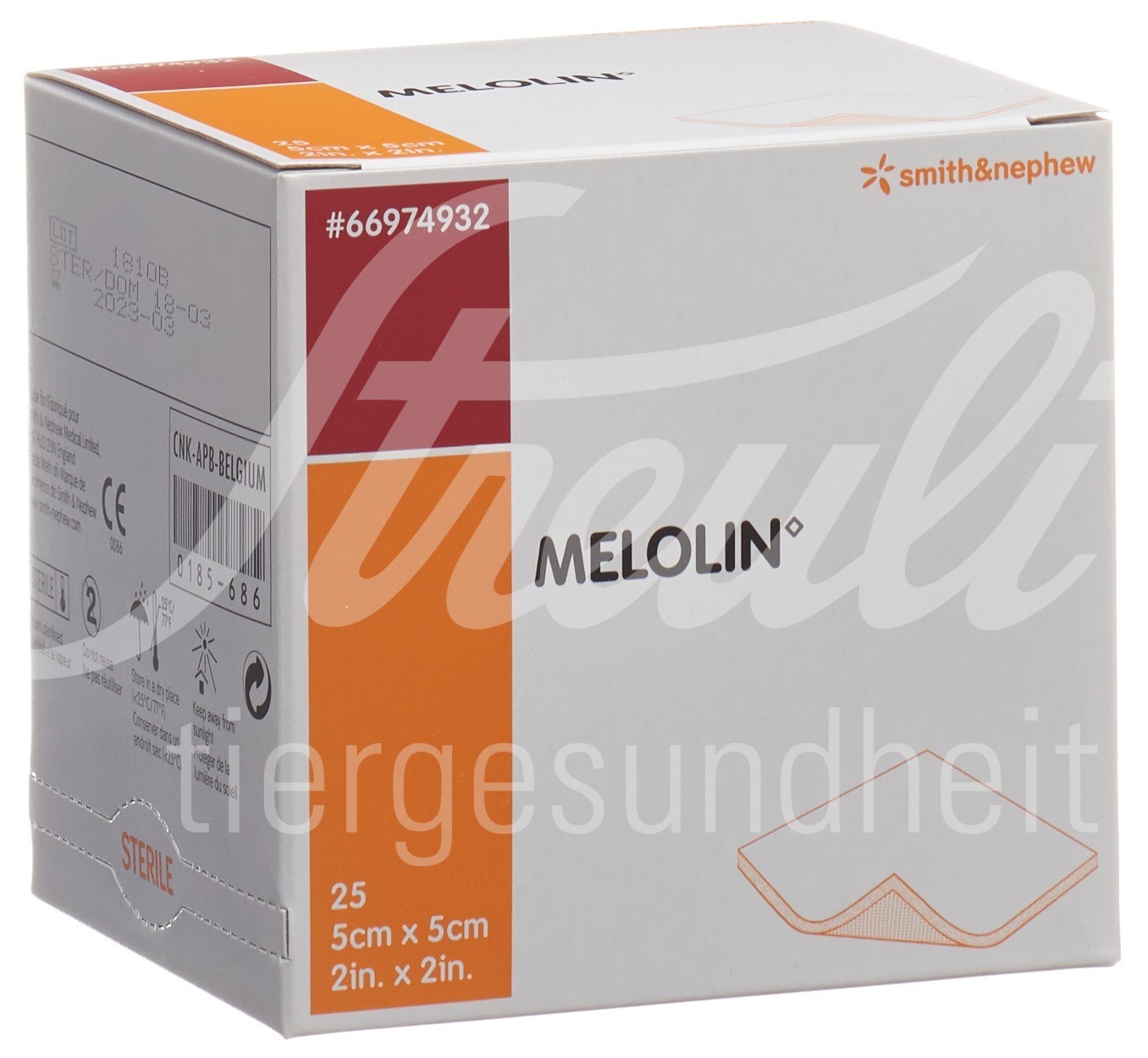 Melolin Wundkompressen 5x5cm steril Btl 25 Stk Melolin Wundkompressen 5x5cm steril Btl 25 Stk