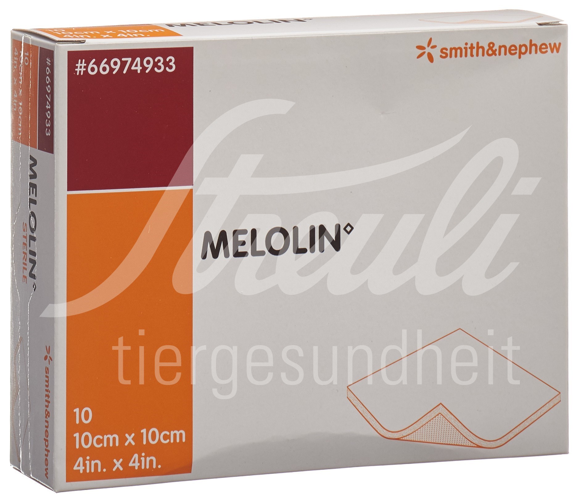Melolin Wundkompressen 10x10cm steril Btl 10 Stk Melolin Wundkompressen 10x10cm steril Btl 10 Stk