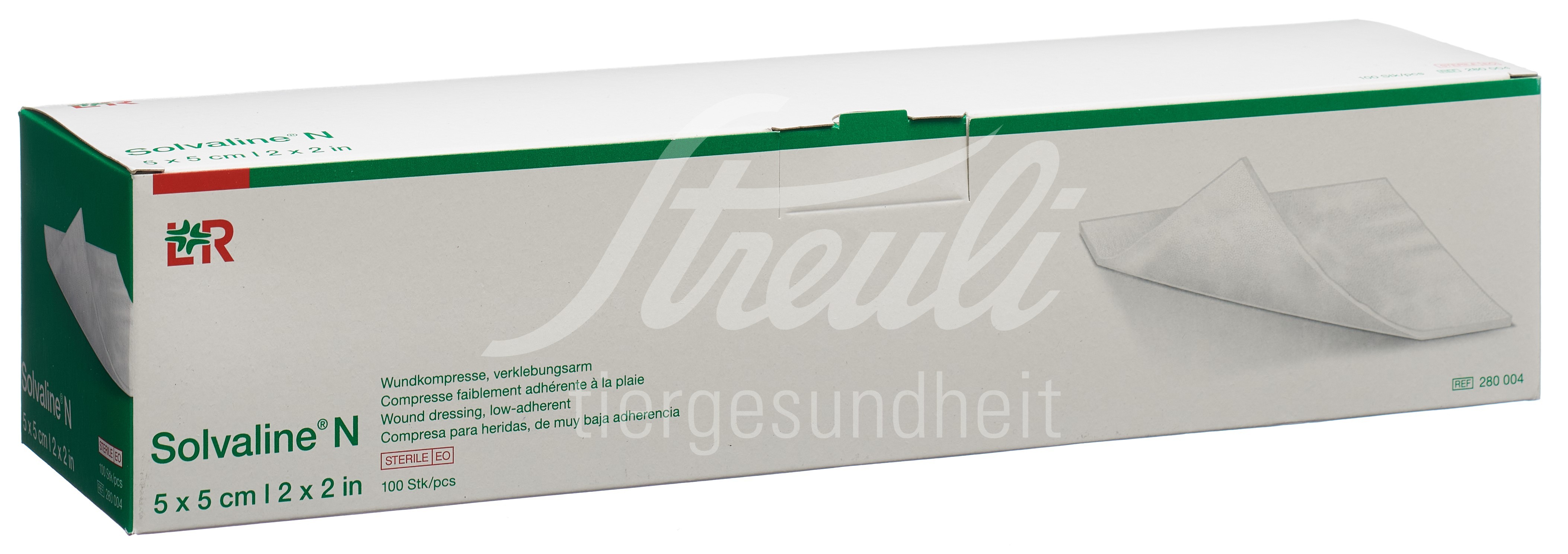 Solvaline N Wundkompresse 5x5cm 100 Stk Solvaline N Wundkompresse 5x5cm 100 Stk