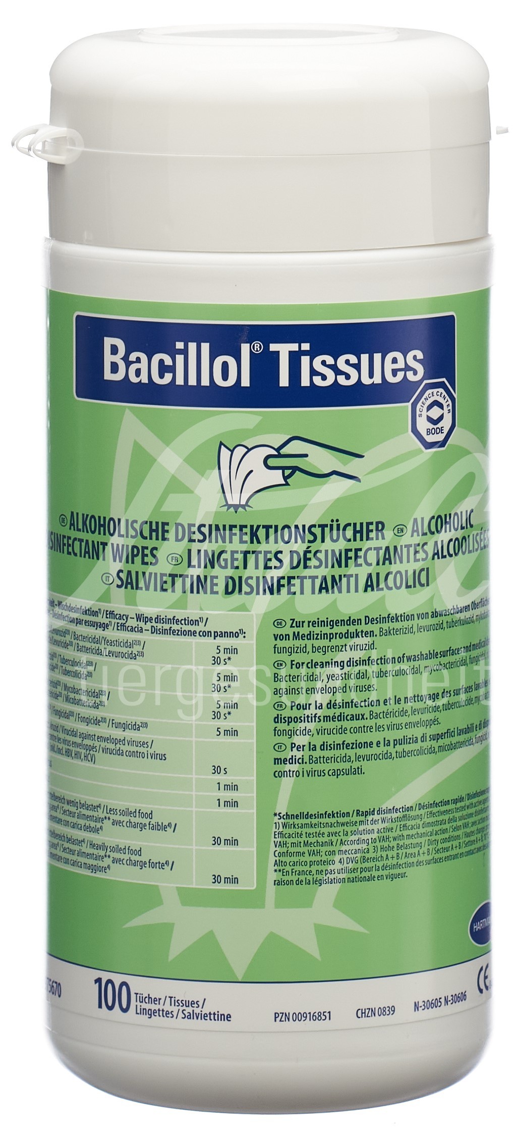 Bacillol Tissues Flächendesinfektion 100 Stk Bacillol Tissues Flächendesinfektion 100 Stk