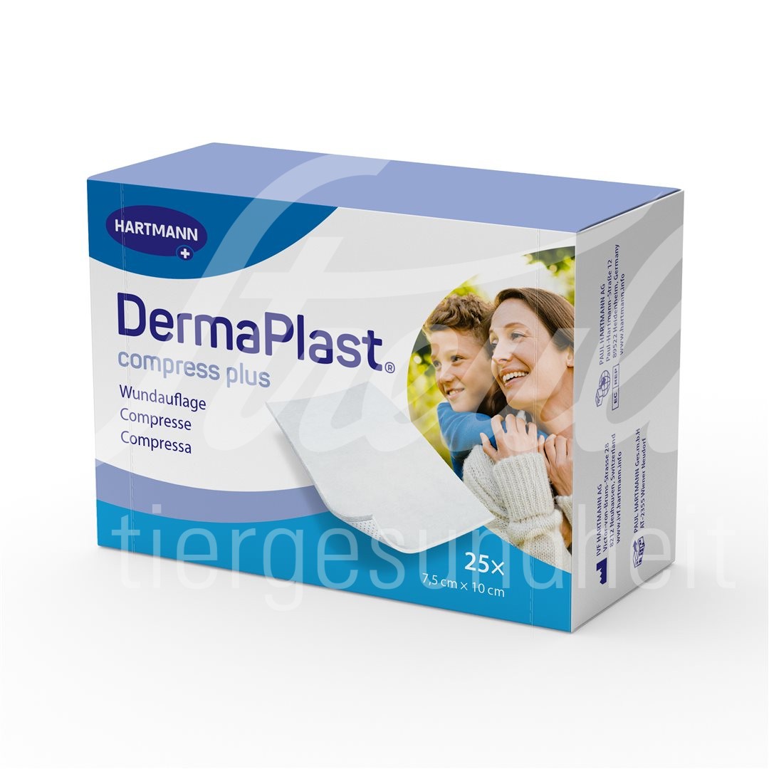DermaPlast Compress Plus 7.5x10cm 25 Stk