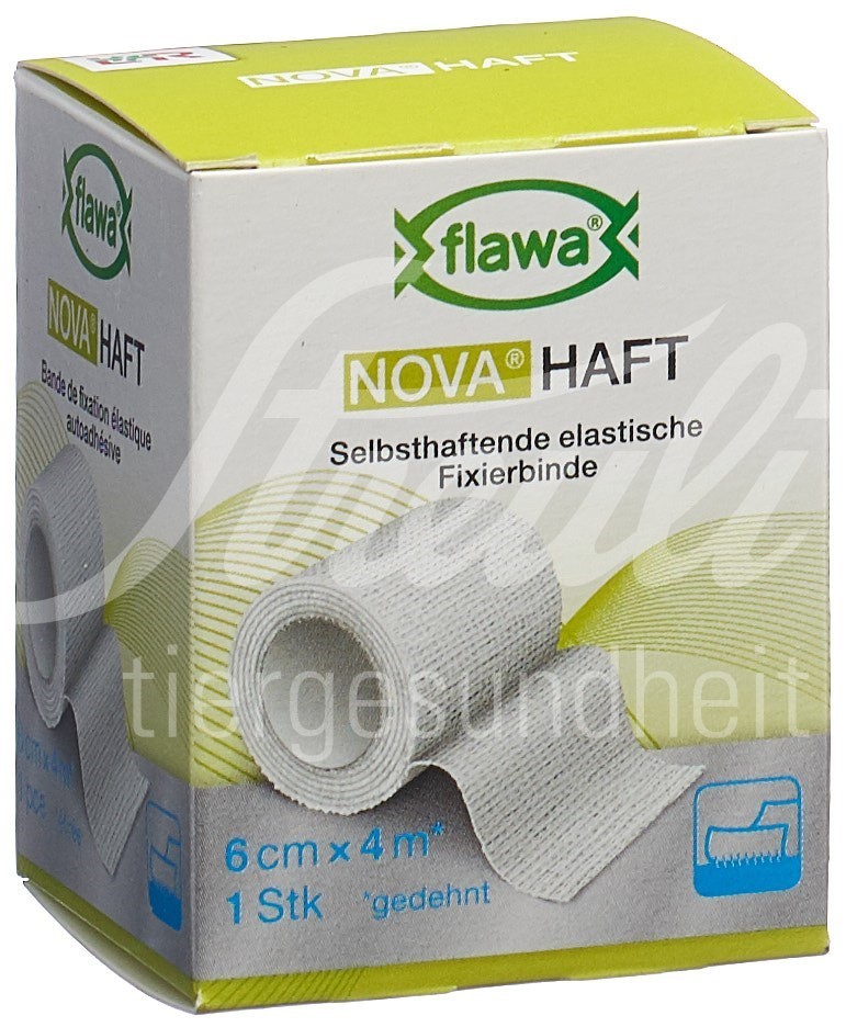 Flawa Nova Haft kohäsive Gazebinde 6cmx4m Flawa Nova Haft kohäsive Gazebinde 6cmx4m