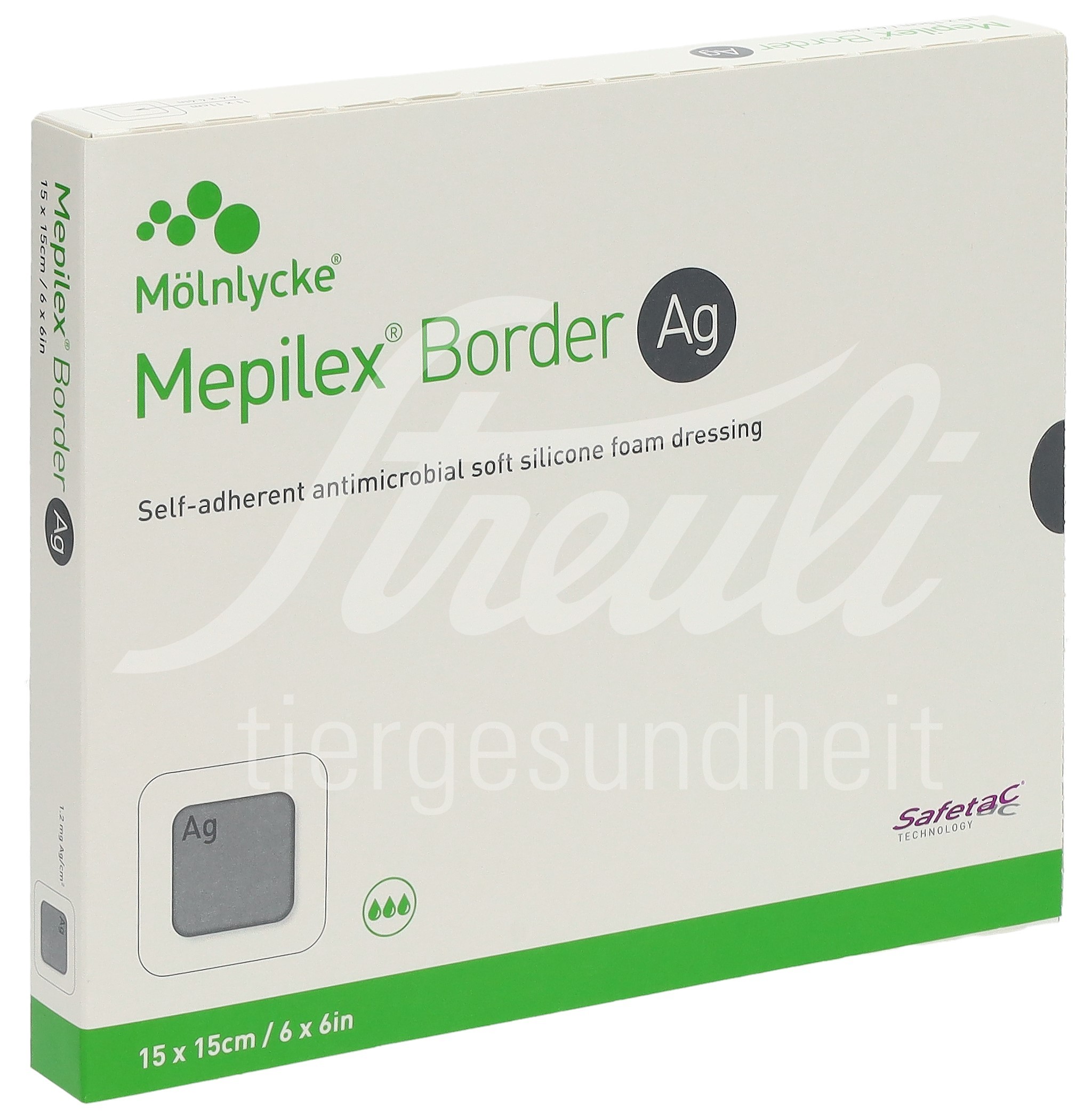 Mepilex Ag Border Schaumverband 15x15cm 5 Stk Mepilex Ag Border Schaumverband 15x15cm 5 Stk