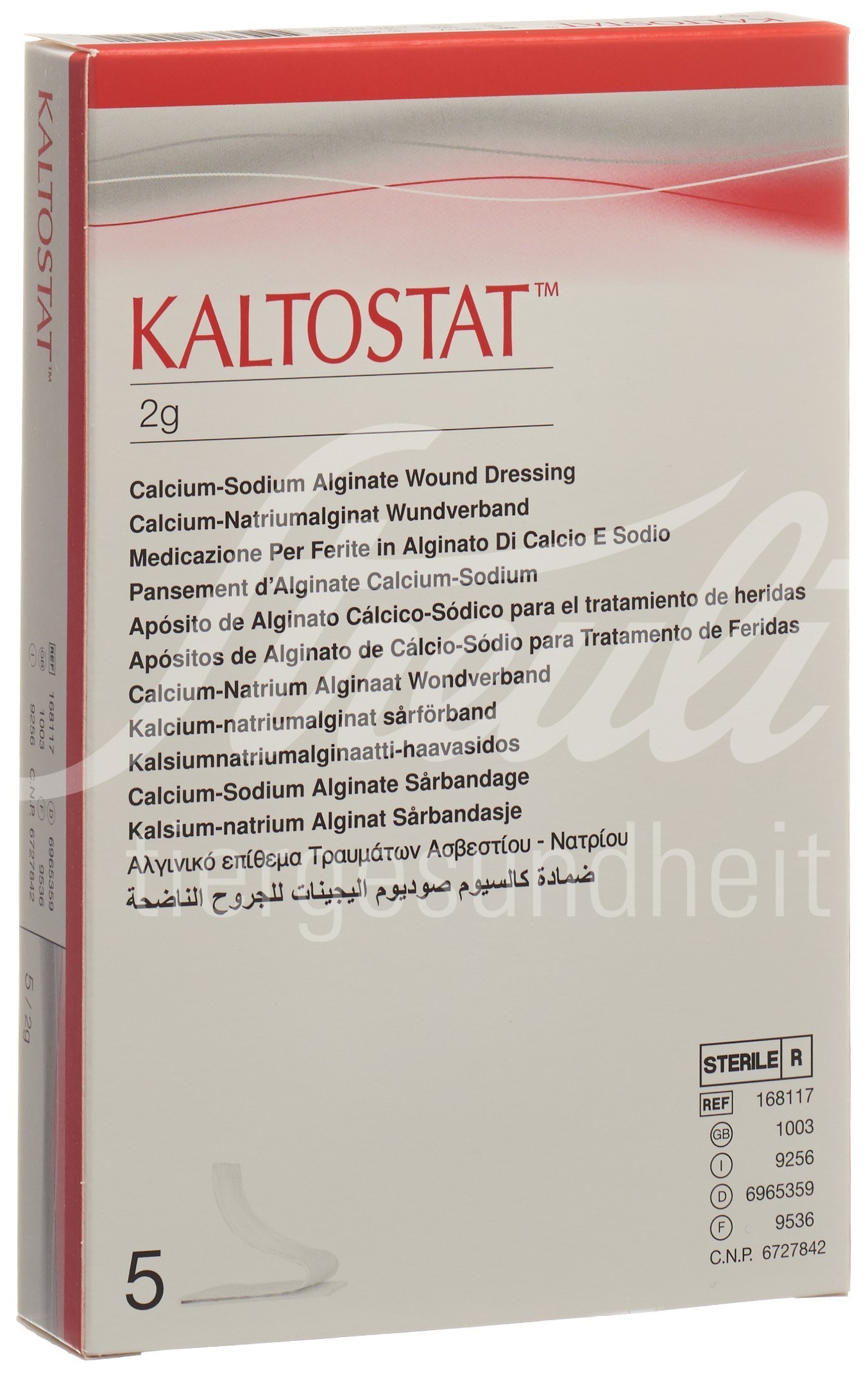 Kaltostat Tamponaden steril 5 x 2 g Kaltostat Tamponaden steril 5 x 2 g