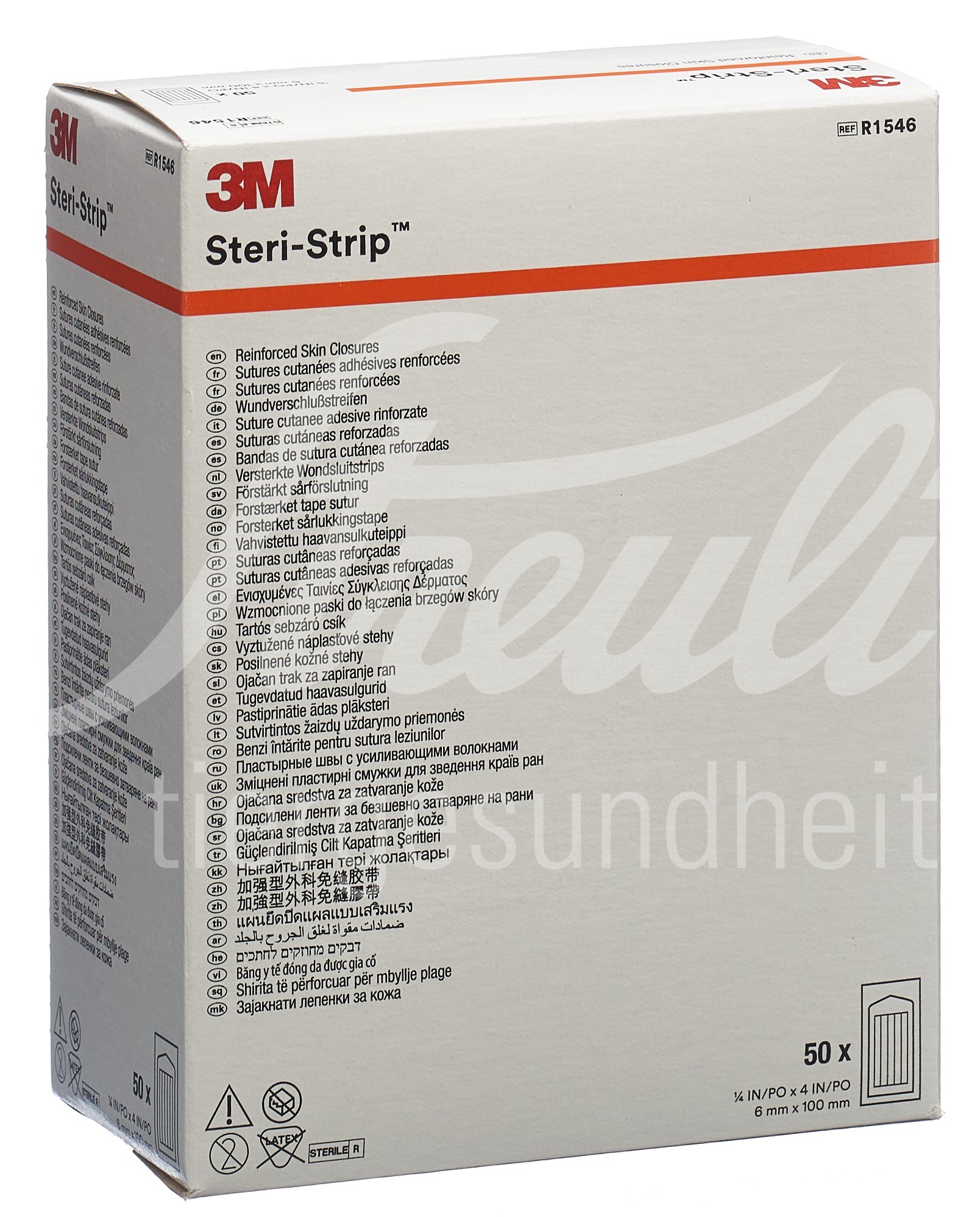 3M Steri Strip 6x100mm weiss verstärkt 50 x 10 Stk 3M Steri Strip 6x100mm weiss verstärkt 50 x 10 Stk