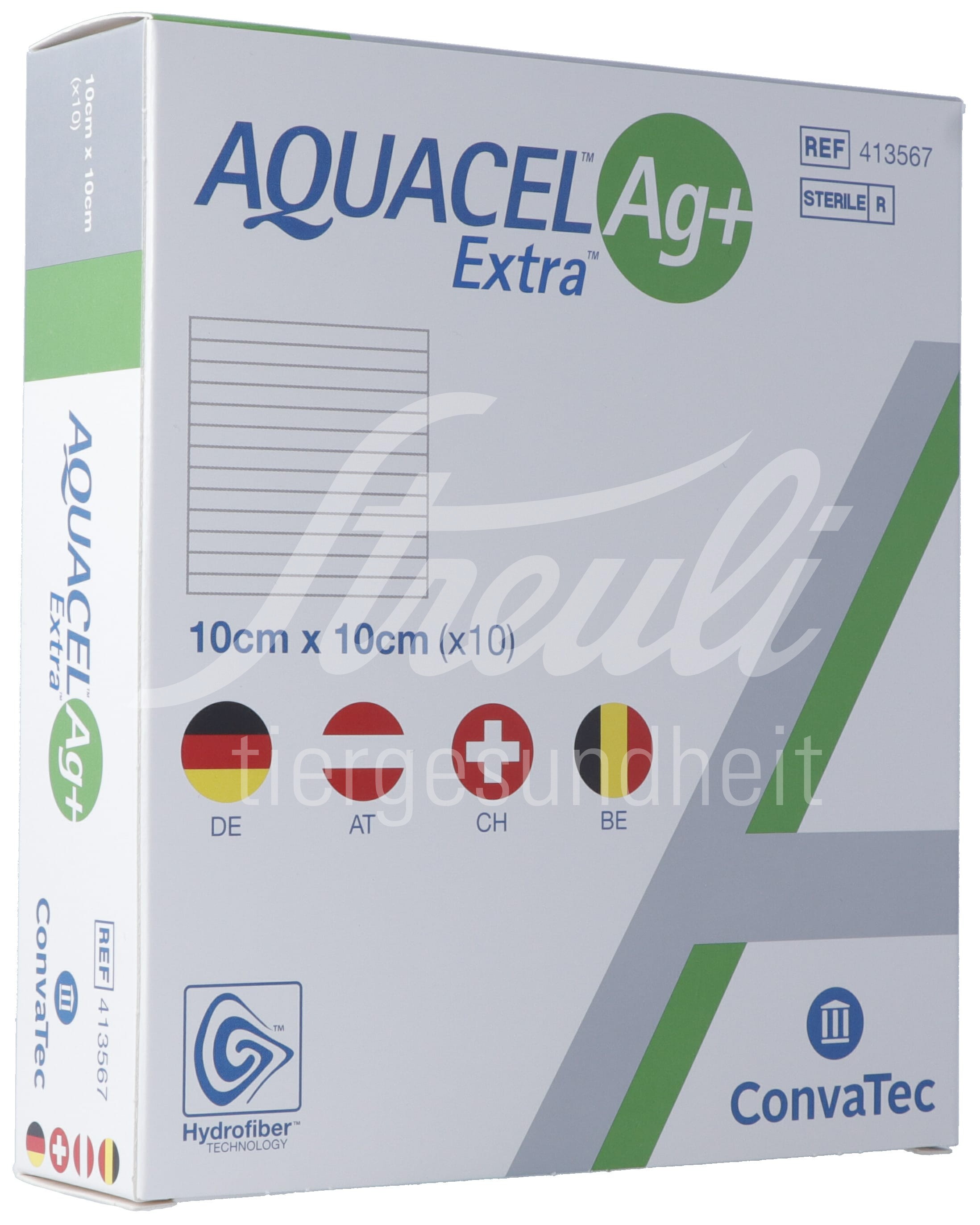 AQUACEL Ag+ Extra Kompresse 10x10cm 10 Stk AQUACEL Ag+ Extra Kompresse 10x10cm 10 Stk