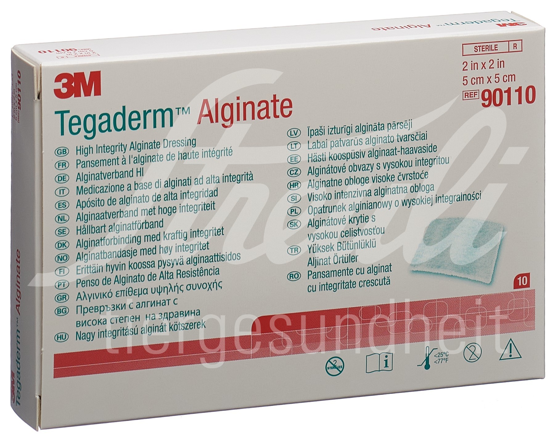 3M Tegaderm Alginat Kompresse 5x5cm 10 Stk 3M Tegaderm Alginat Kompresse 5x5cm 10 Stk