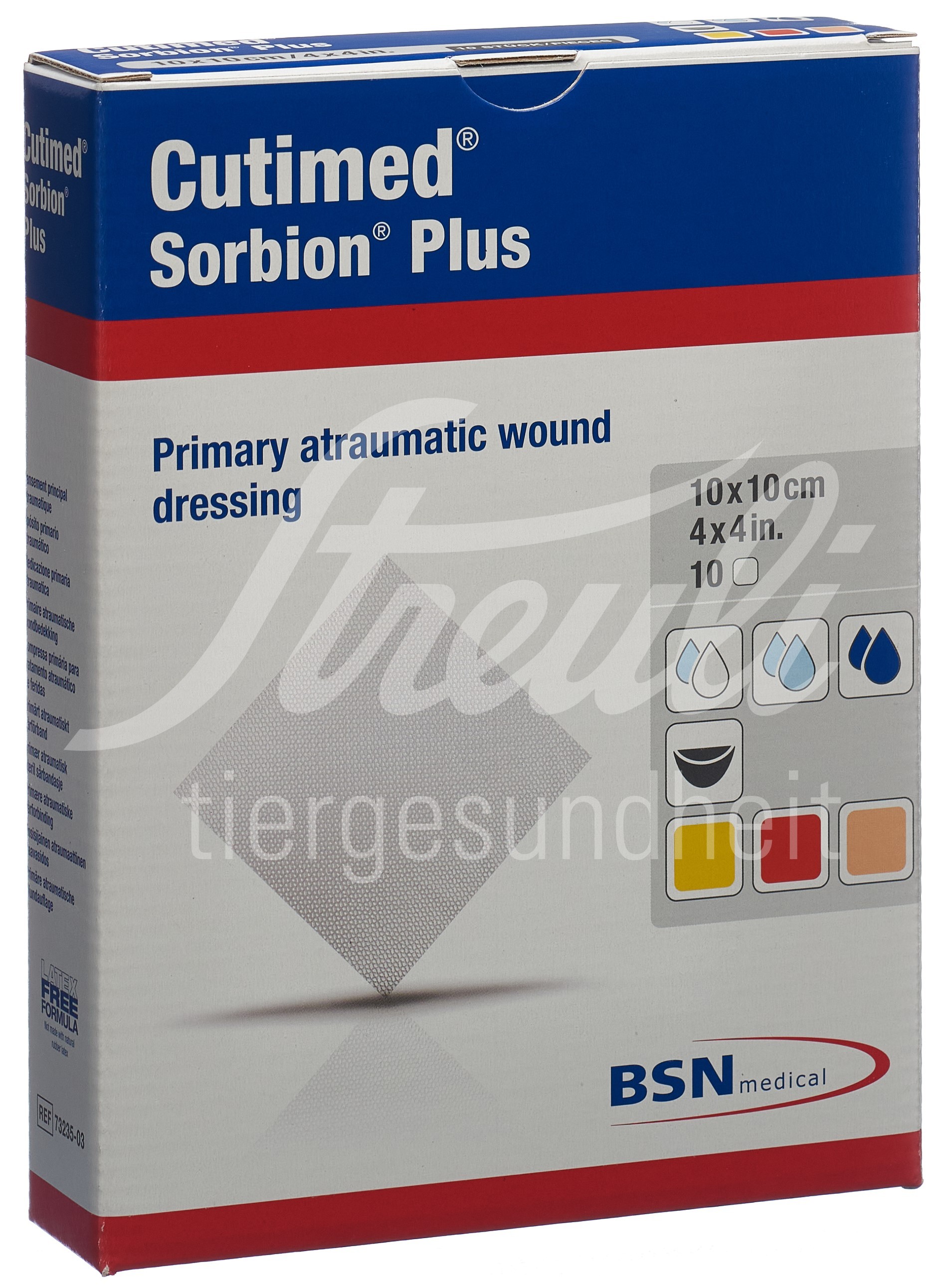 Cutimed Sorbion Plus 10x10cm 10 Stk Cutimed Sorbion Plus 10x10cm 10 Stk