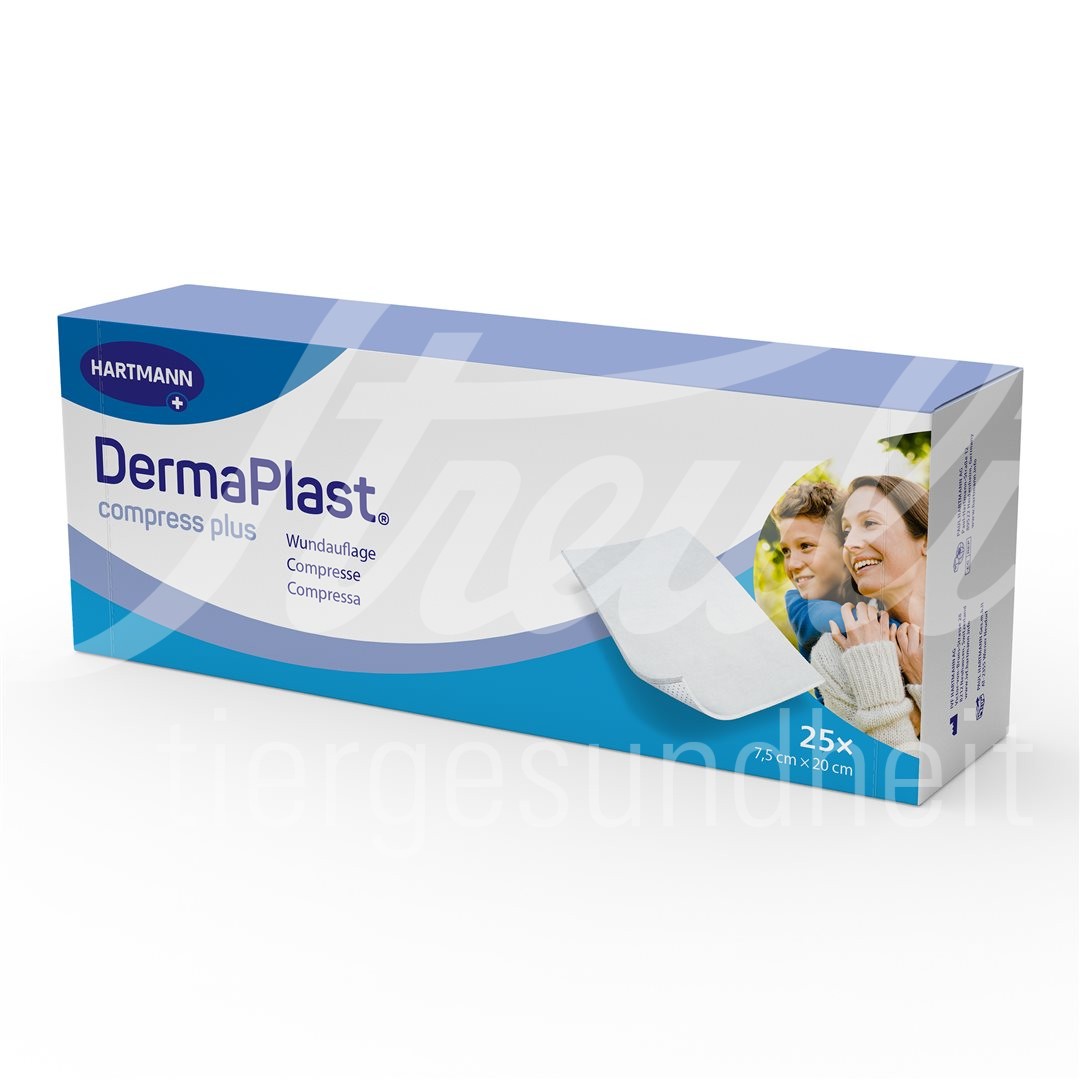 DermaPlast Compress Plus 7.5x20cm 25 Stk