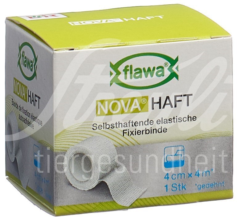 Flawa Nova Haft kohäsive Gazebinde 4cmx4m Flawa Nova Haft kohäsive Gazebinde 4cmx4m