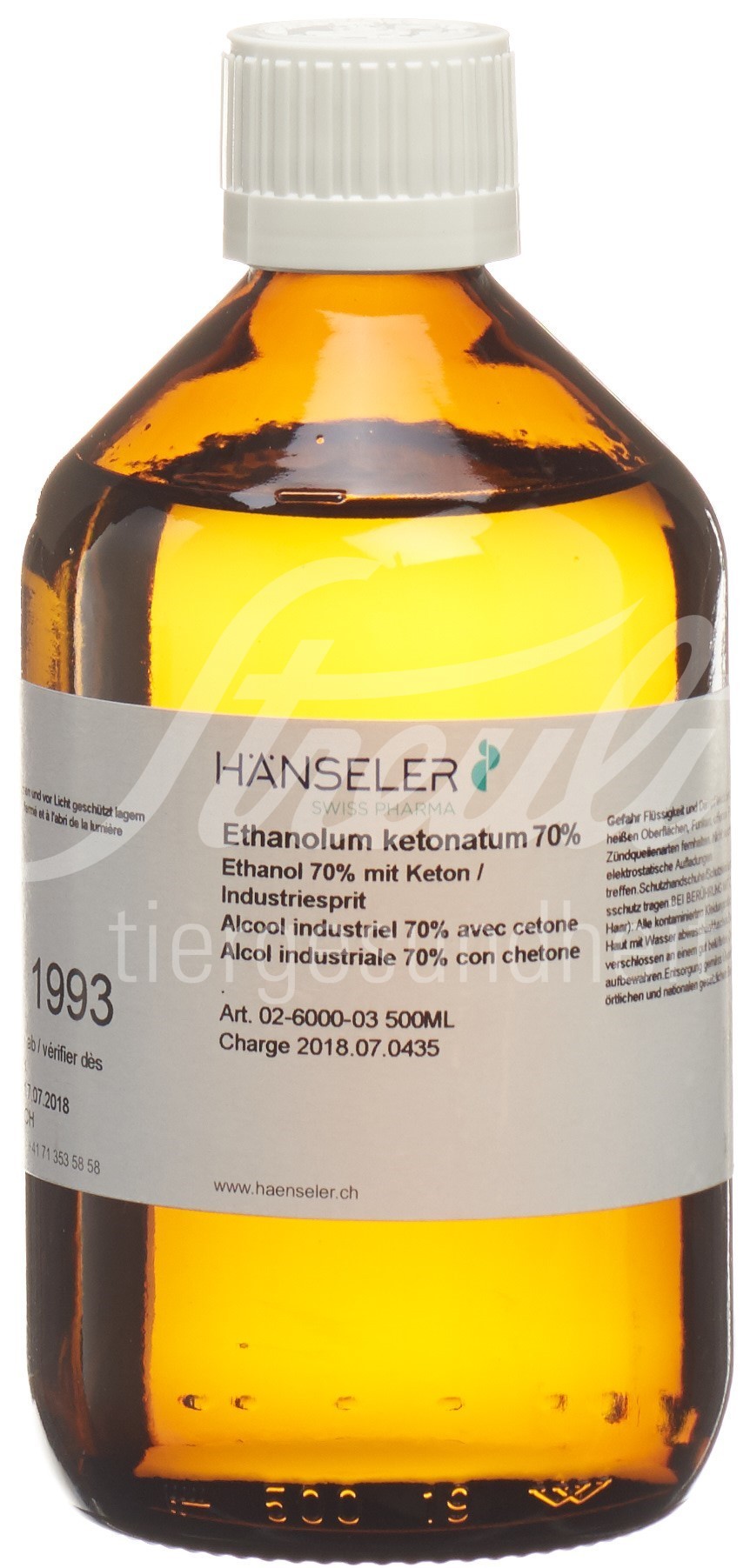 Hänseler Ethanolum 70 % ketonatum 500 ml Hänseler Ethanolum 70 % ketonatum 500 ml