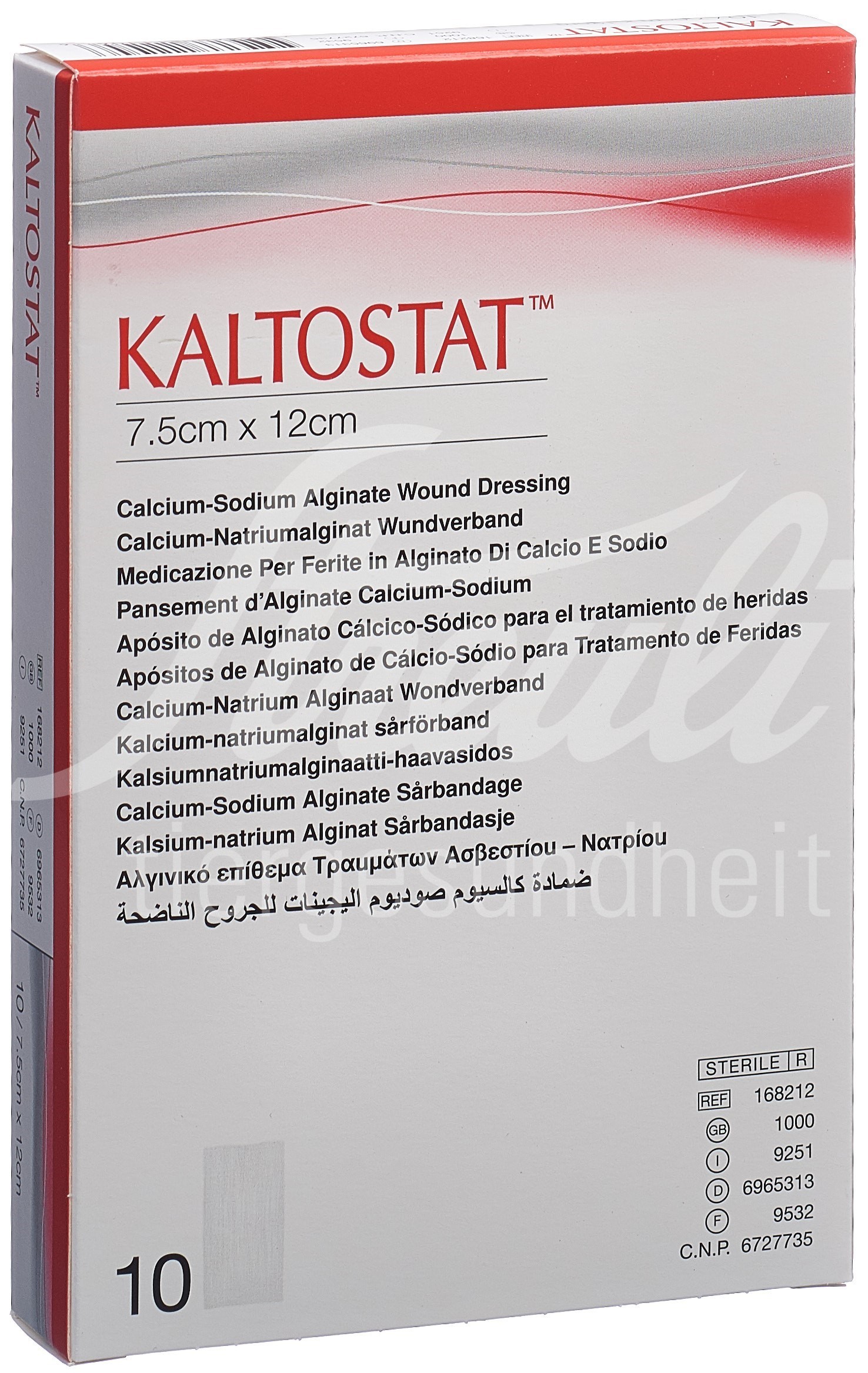 Kaltostat Kompressen 7.5x12cm steril 10 Stk Kaltostat Kompressen 7.5x12cm steril 10 Stk