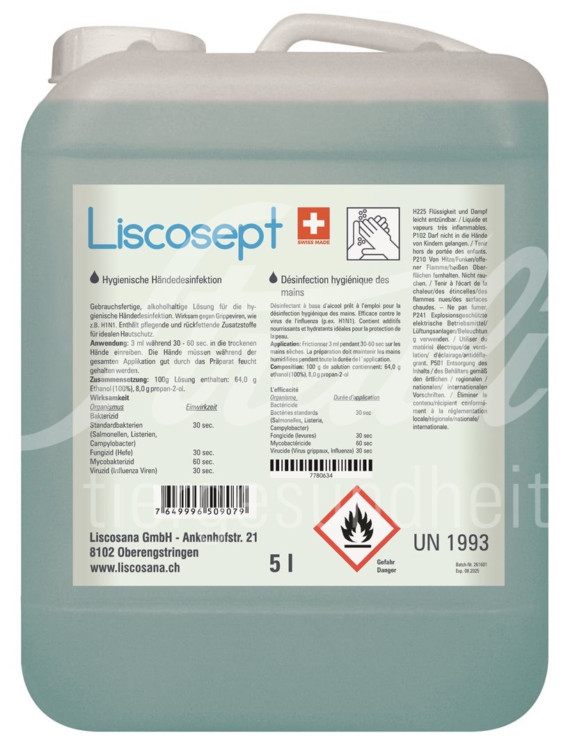 Liscosept Händedesinfektion Kanister 5000 ml Liscosept Händedesinfektion Kanister 5000 ml