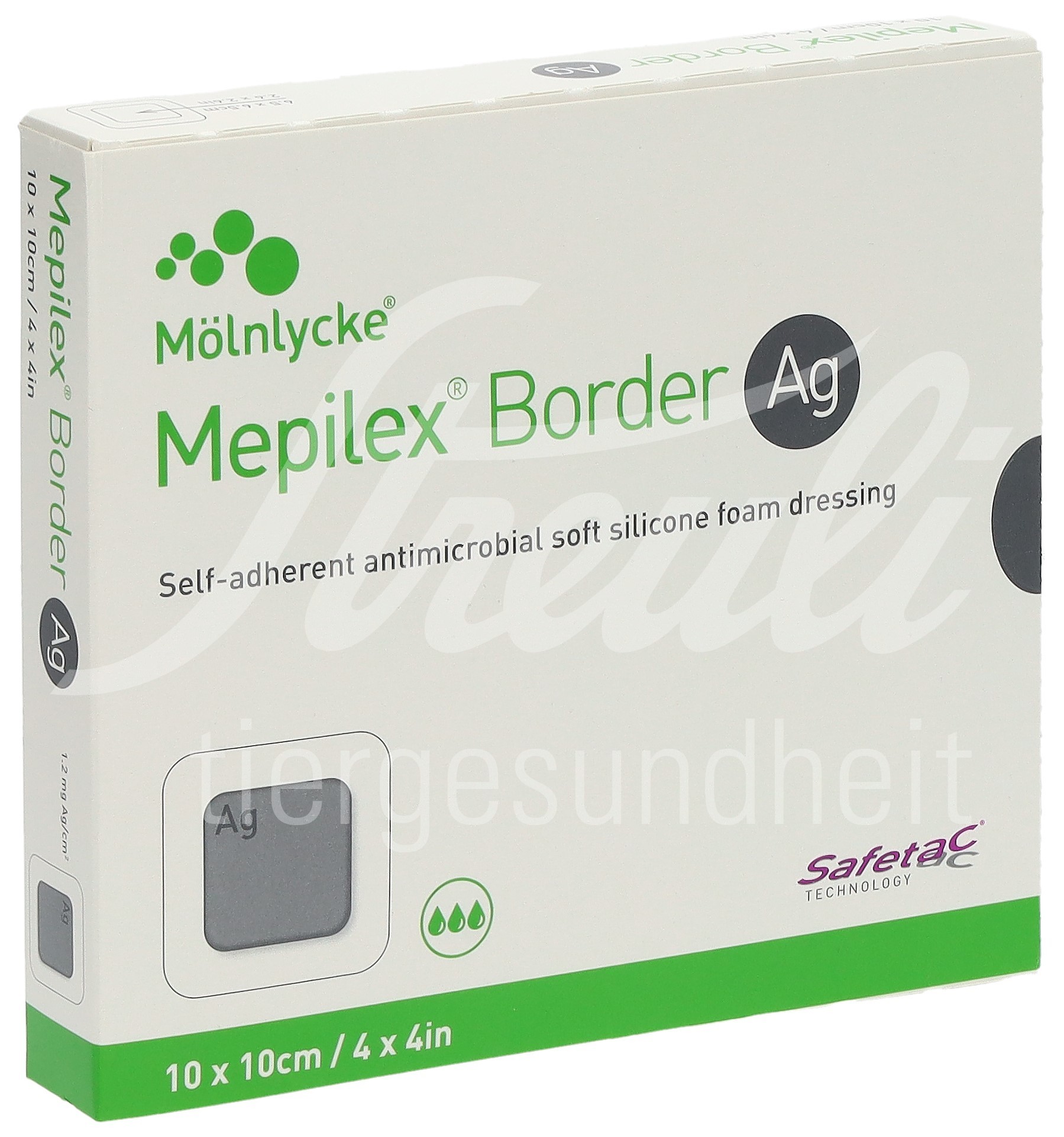 Mepilex Ag Border Schaumverband 10x10cm 5 Stk Mepilex Ag Border Schaumverband 10x10cm 5 Stk